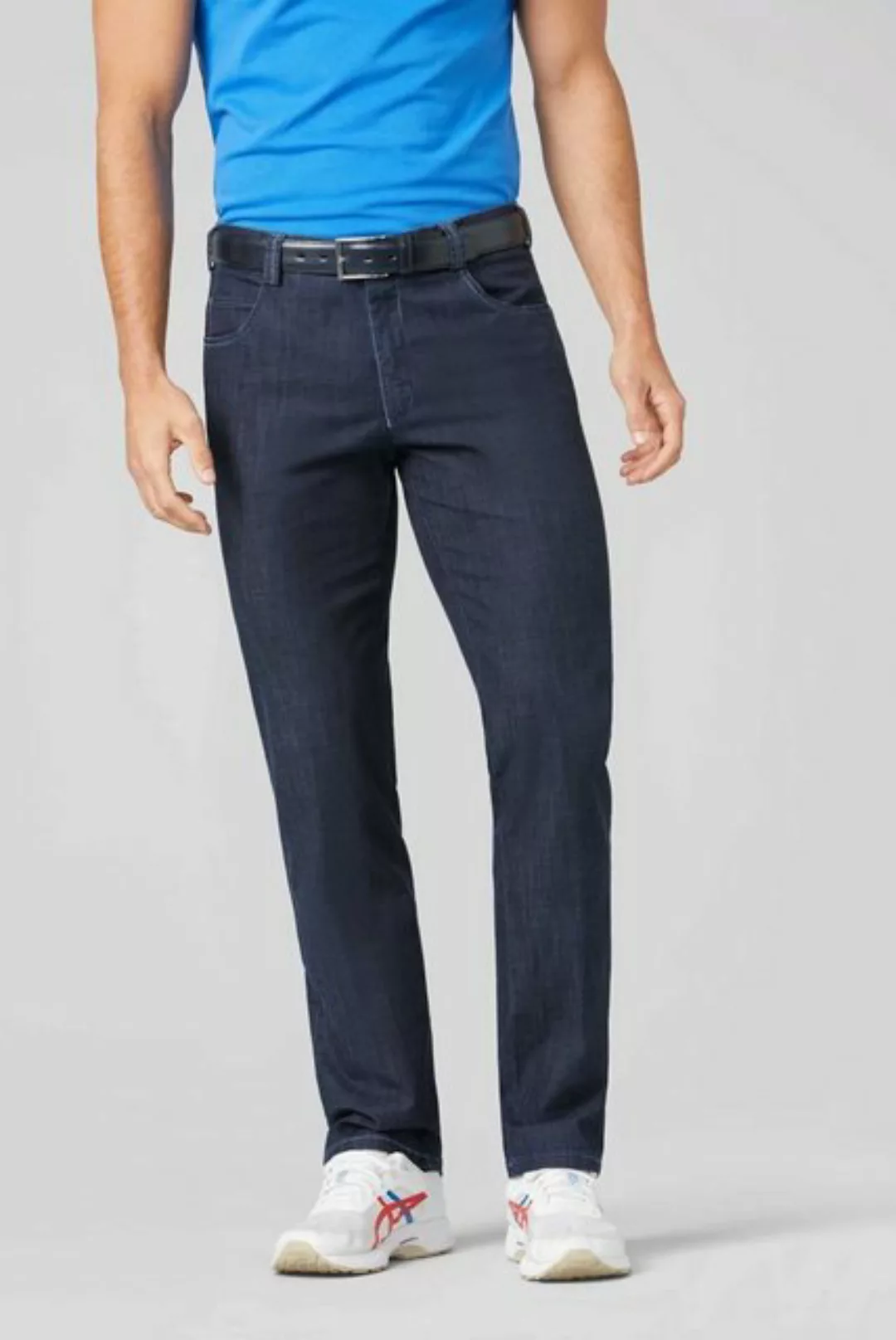 MEYER Straight-Jeans Diego mit Cross-Denim Swingpocket günstig online kaufen