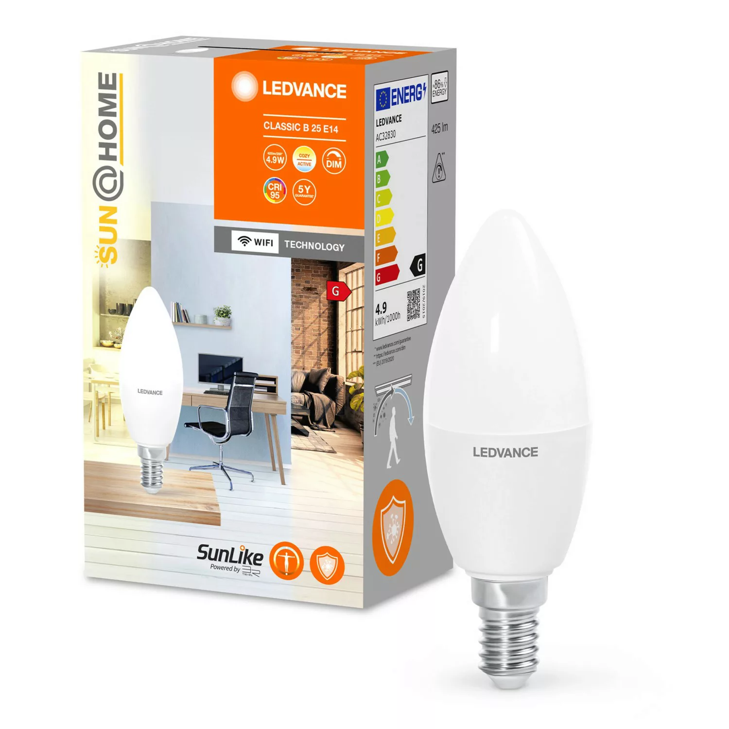 LEDVANCE SUN@Home Classic B 25 E14 4,9W CCT 922 günstig online kaufen