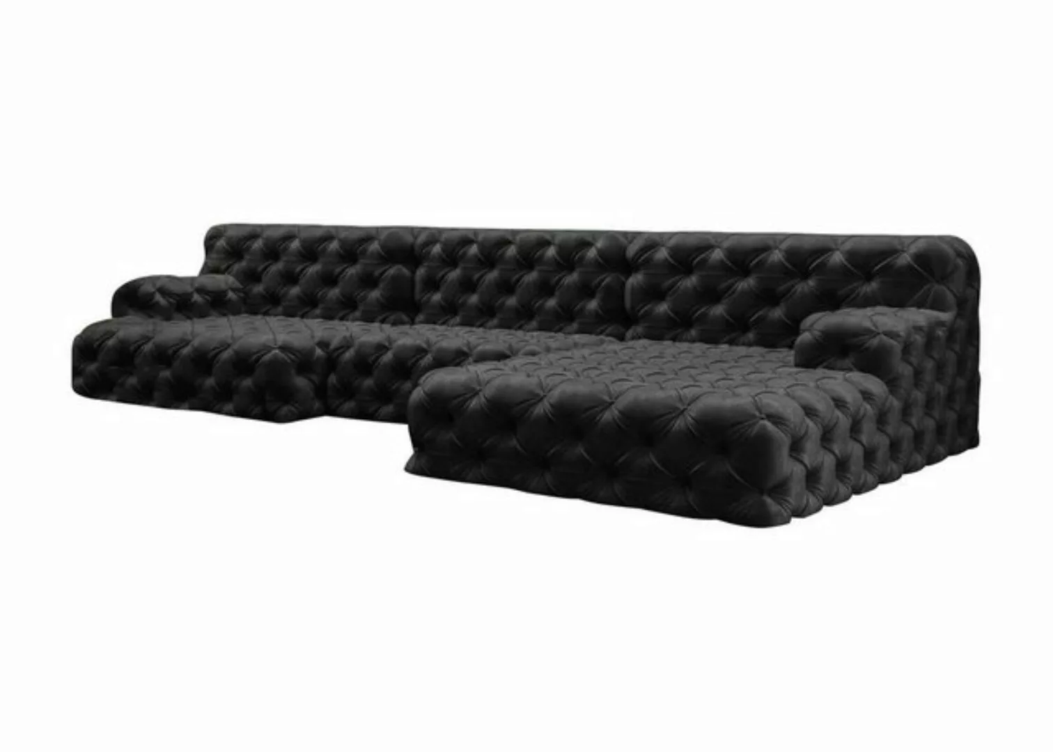 Xlmoebel Ecksofa Chesterfield U-Form Ecksofa Polster Textil Design Garnitur günstig online kaufen