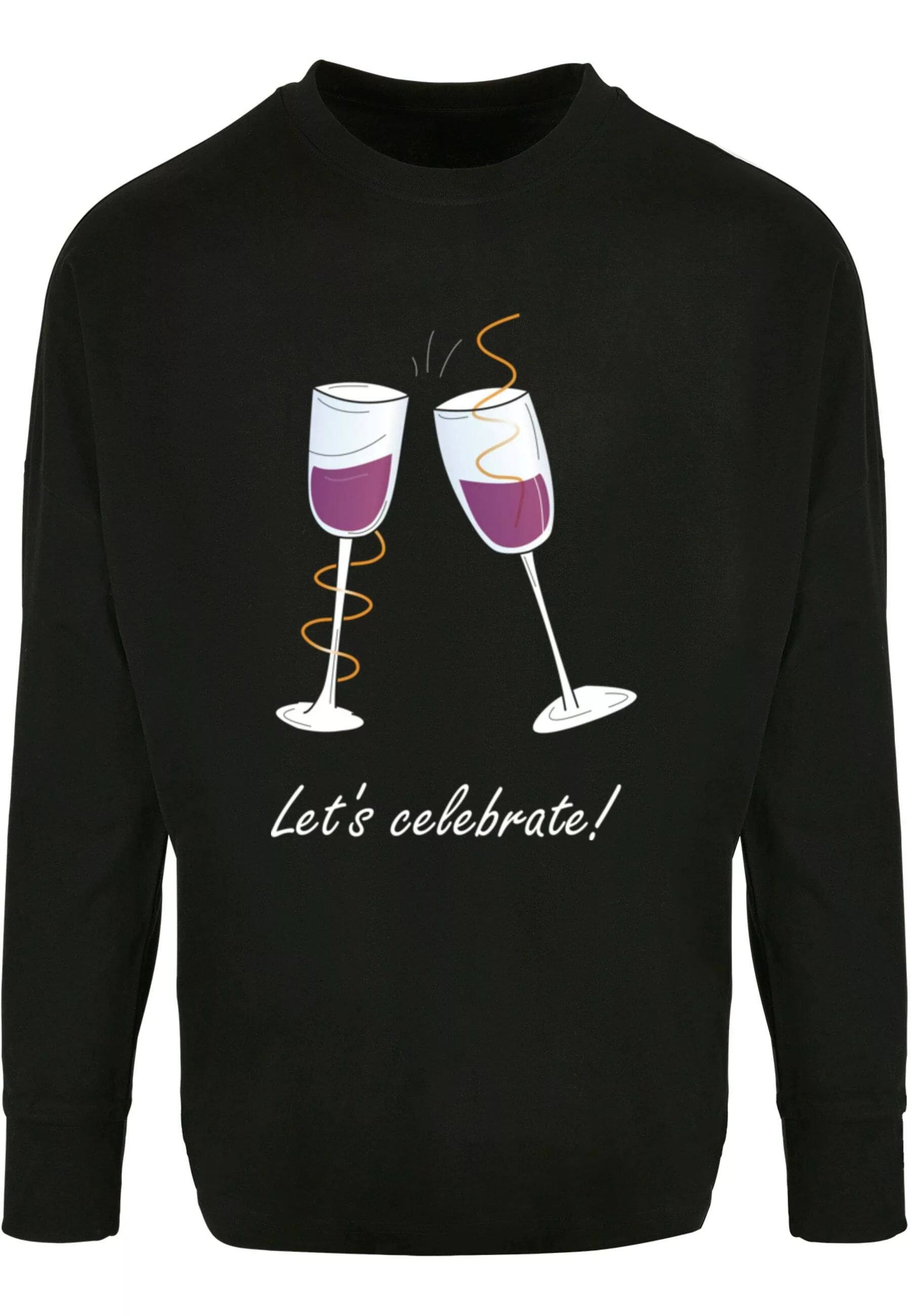 Merchcode Longsleeve "Merchcode Herren Lets celebrate Oversized Longsleeve" günstig online kaufen