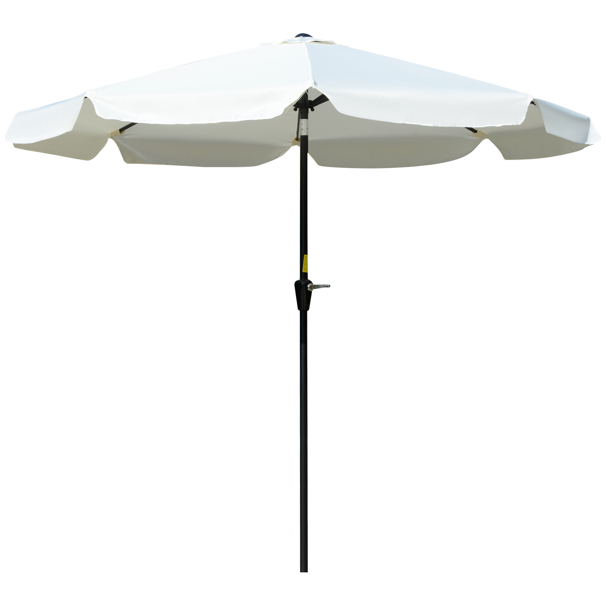 Outsunny Sonnenschirm für den Garten 2,7x2,7m neigbar mit Kurbel, Luftaufna günstig online kaufen