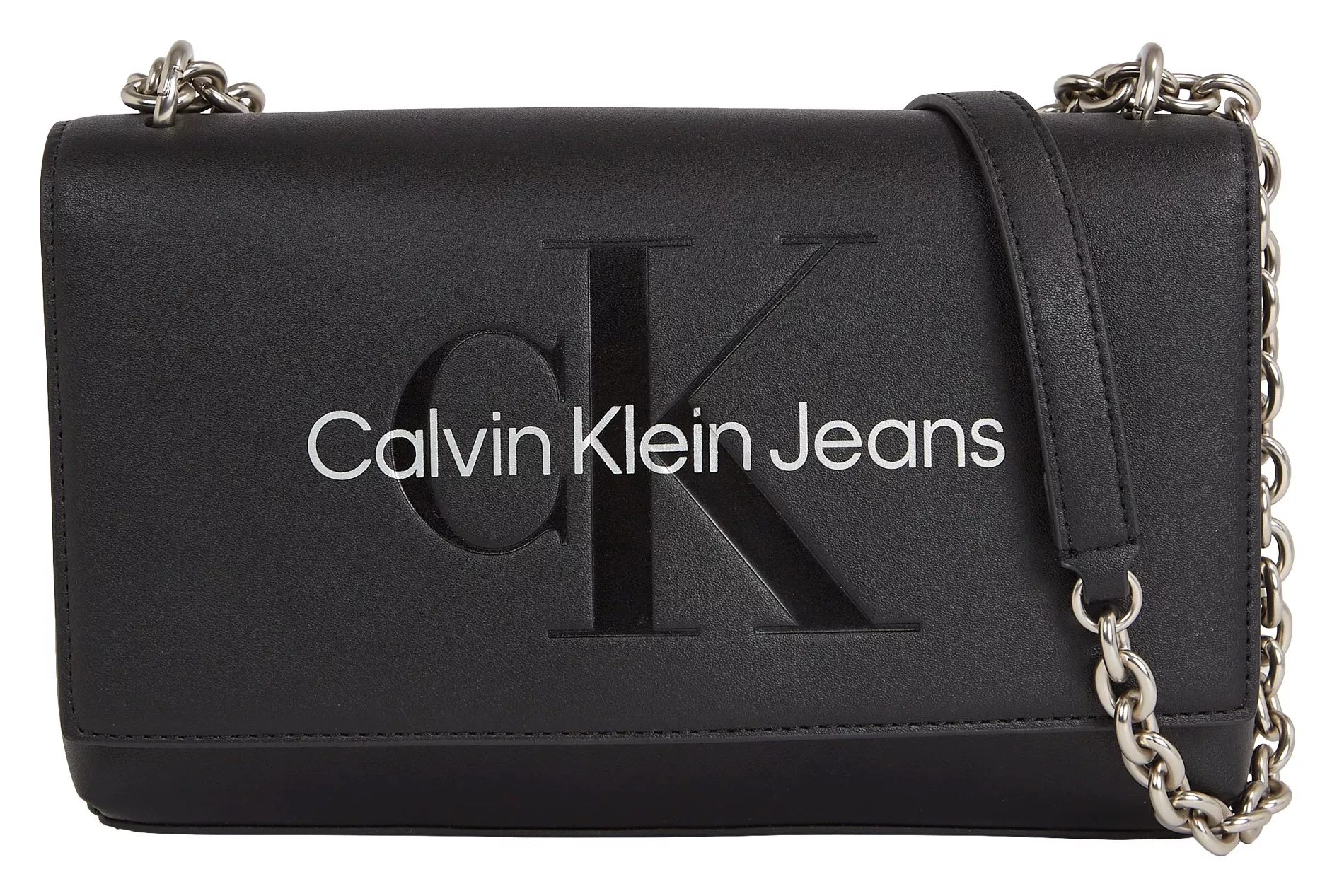 Calvin Klein Jeans Umhängetasche "SCULPTED EW FLAP CONV25 MONO", mit großfl günstig online kaufen