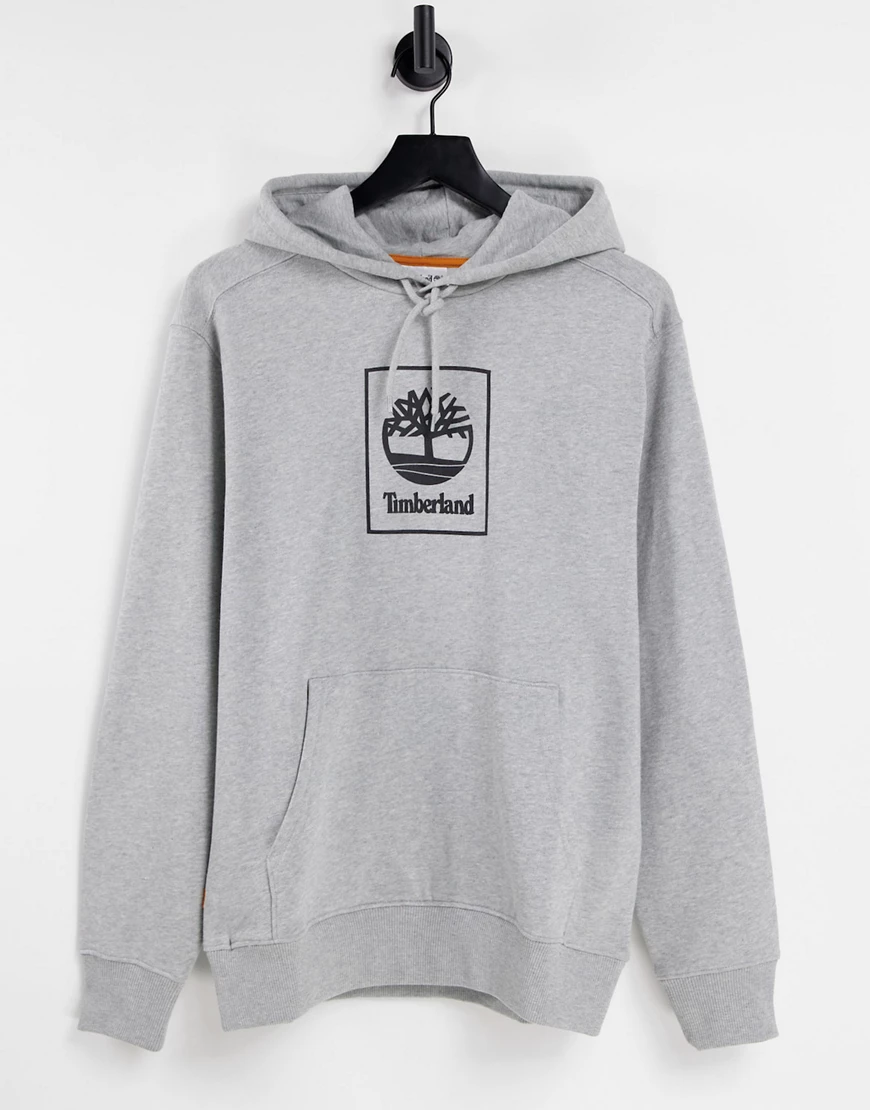 Timberland – Tree – Kapuzenpullover mit Logo in Grau günstig online kaufen