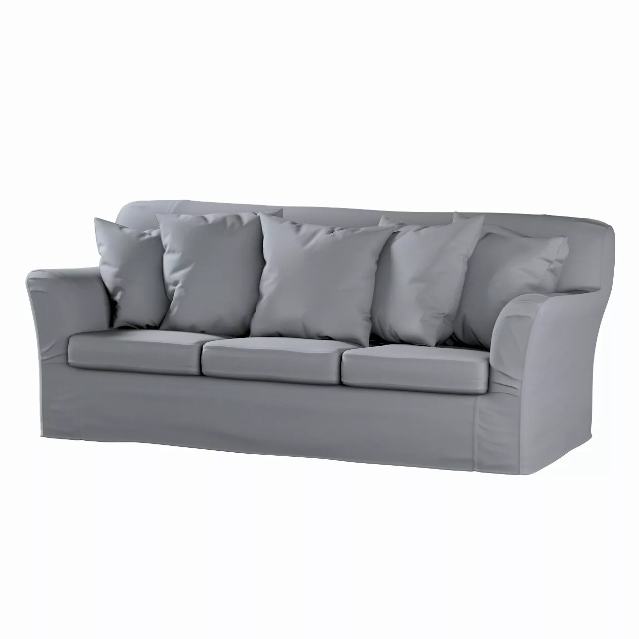 Bezug für Tomelilla 3-Sitzer Sofa nicht ausklappbar, silbergrau, Sofahusse, günstig online kaufen