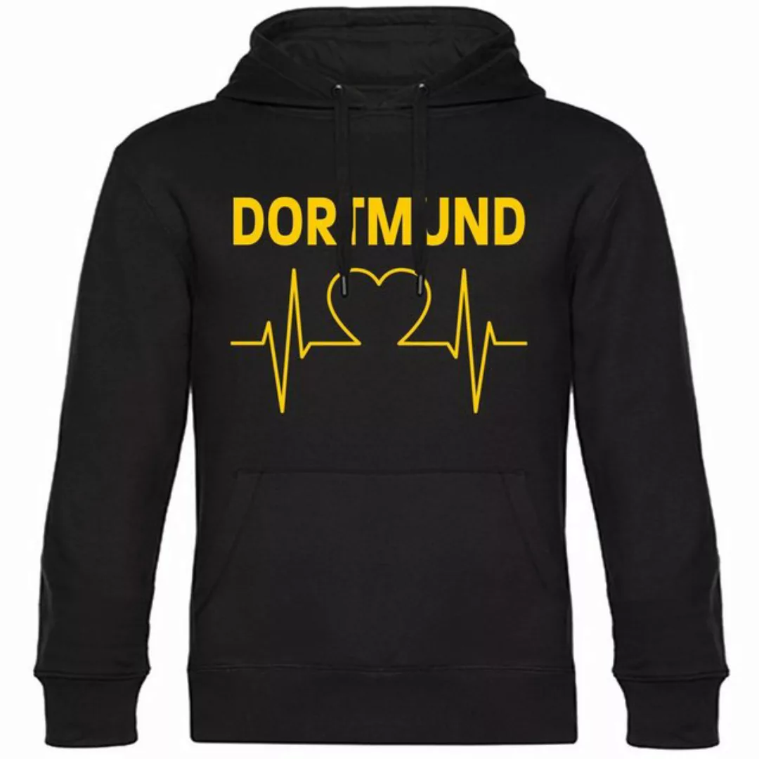 multifanshop Kapuzensweatshirt Dortmund - Herzschlag - Hoodie günstig online kaufen