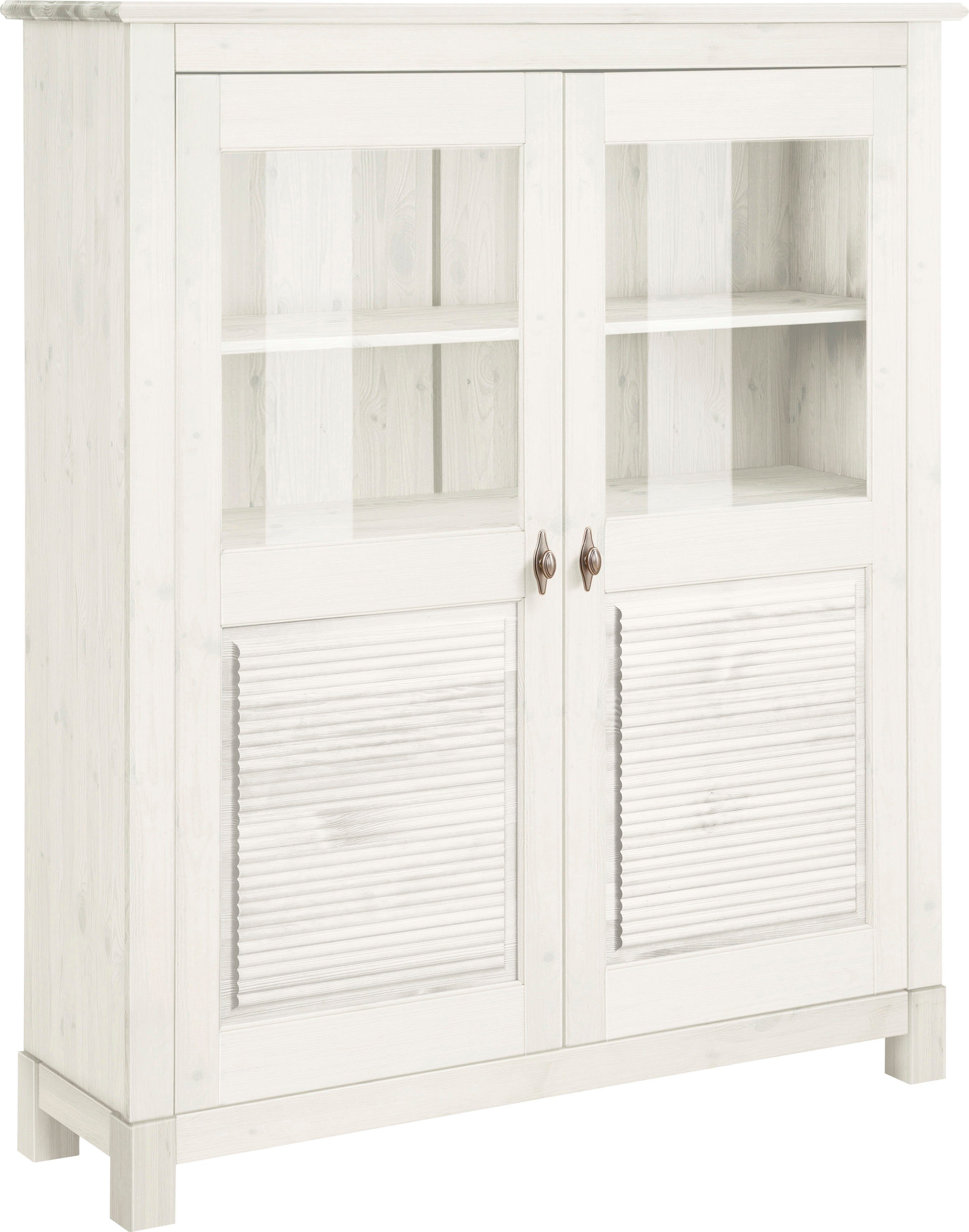 Home affaire Highboard "Rauna", Vitrine, Breite 111,6 cm, aus massiver Kief günstig online kaufen