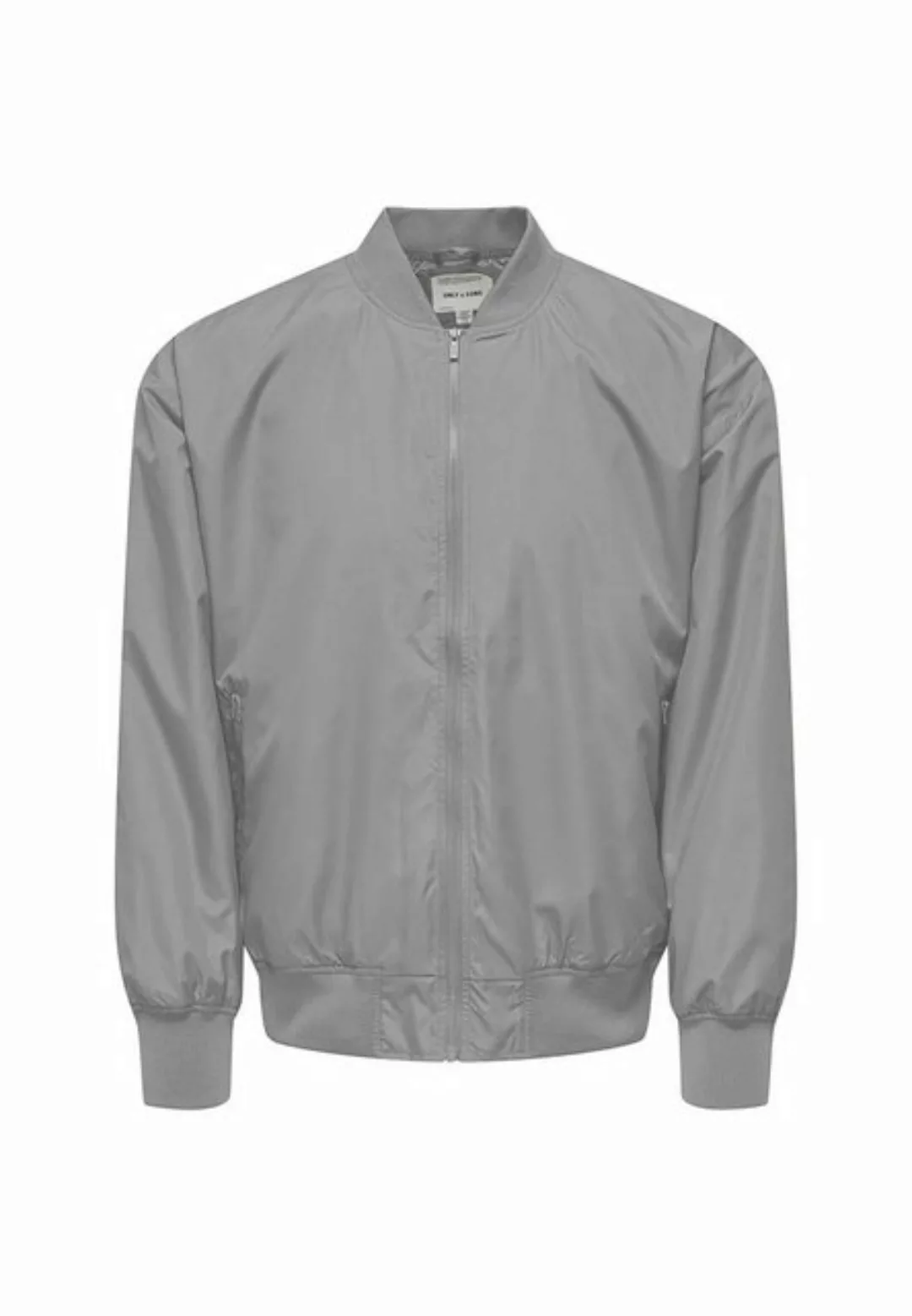 ONLY & SONS Blouson Uni Blouson Bomberjacke mit Reißverschluss ONSGAVIN BOM günstig online kaufen