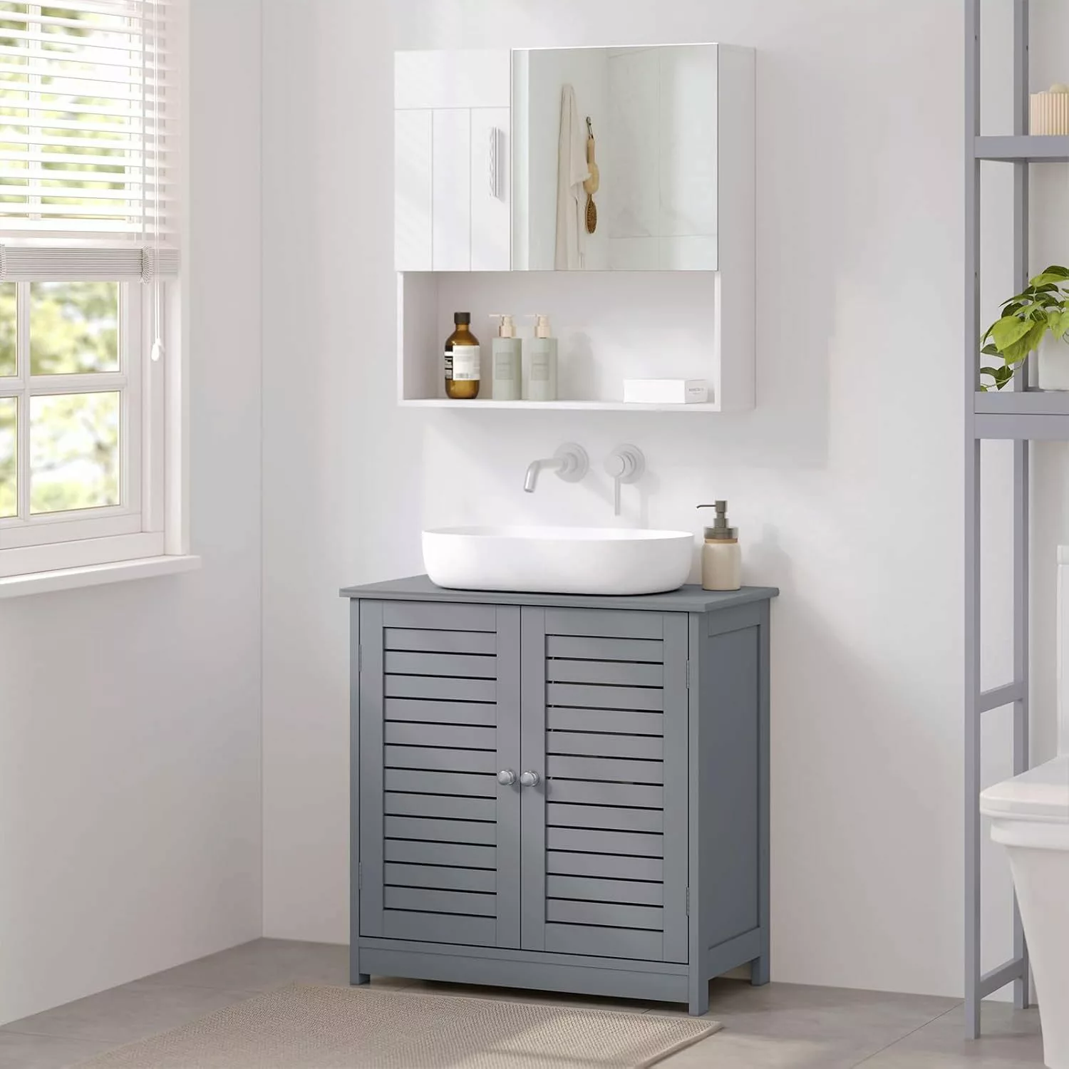 EUGAD Waschbeckenunterschrank (1-St) Unterschrank 60x30x60 cm günstig online kaufen