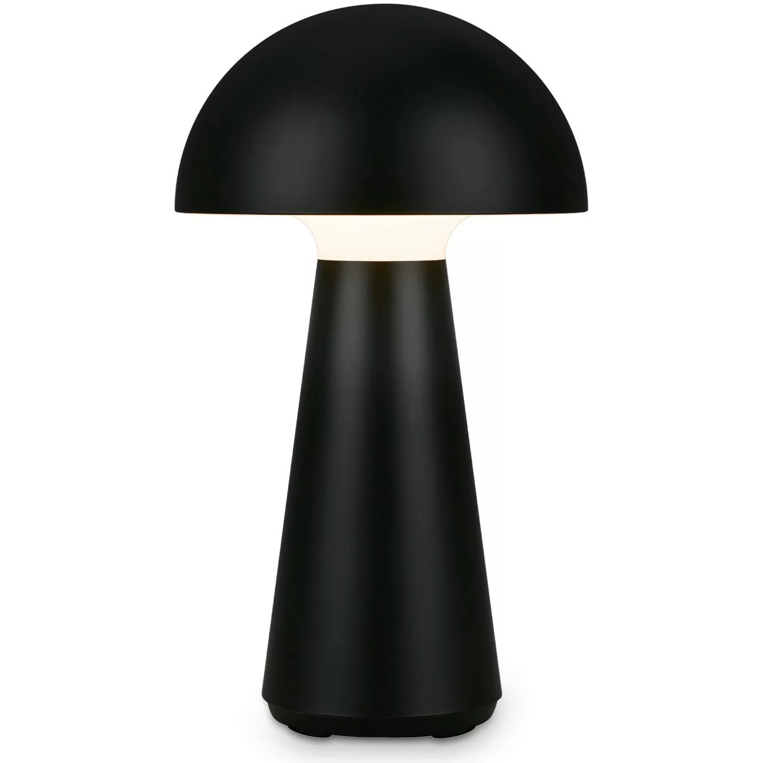 LED-Akku-Tischleuchte Fungo, aufladbar, schwarz günstig online kaufen