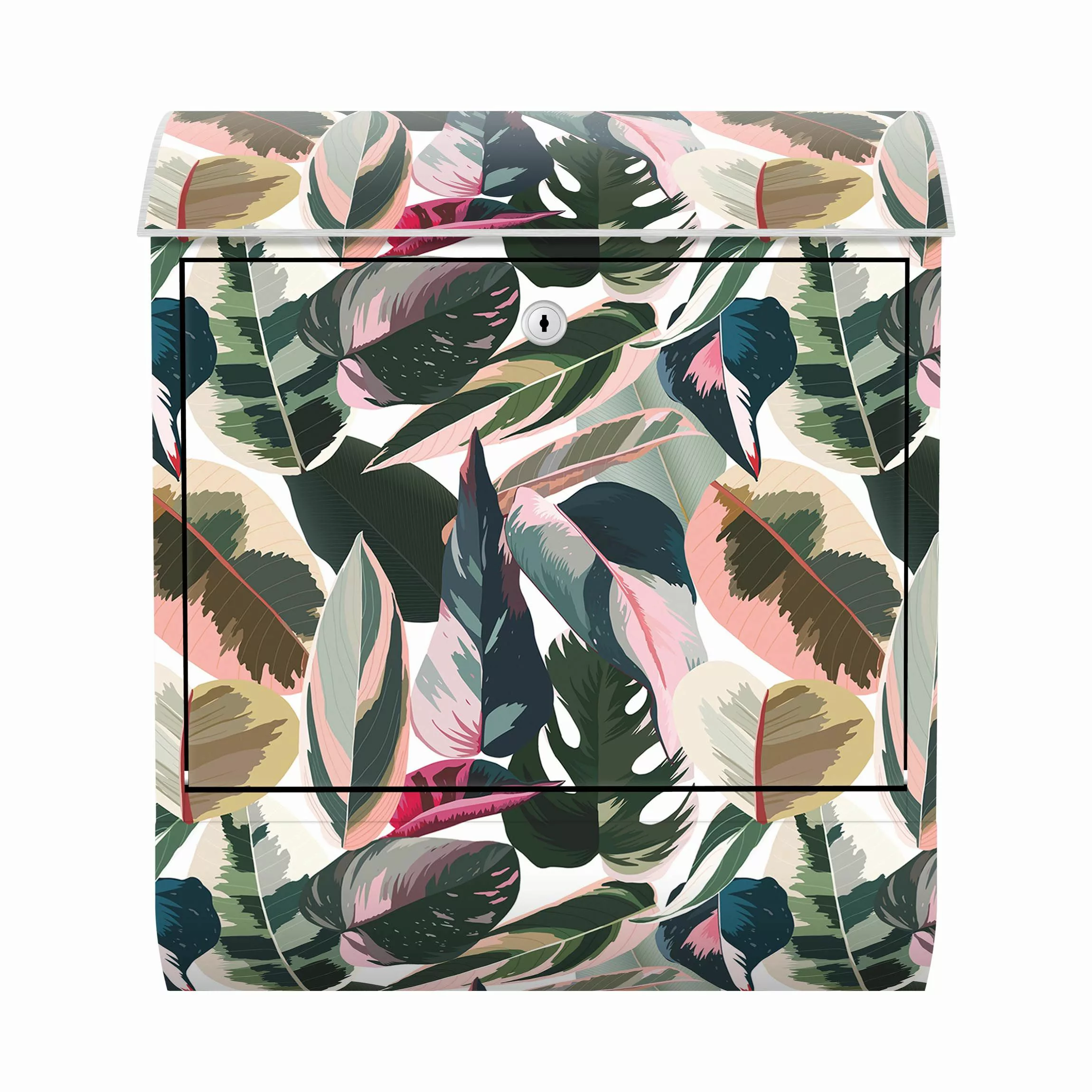 Briefkasten Pinke Tropen Muster günstig online kaufen