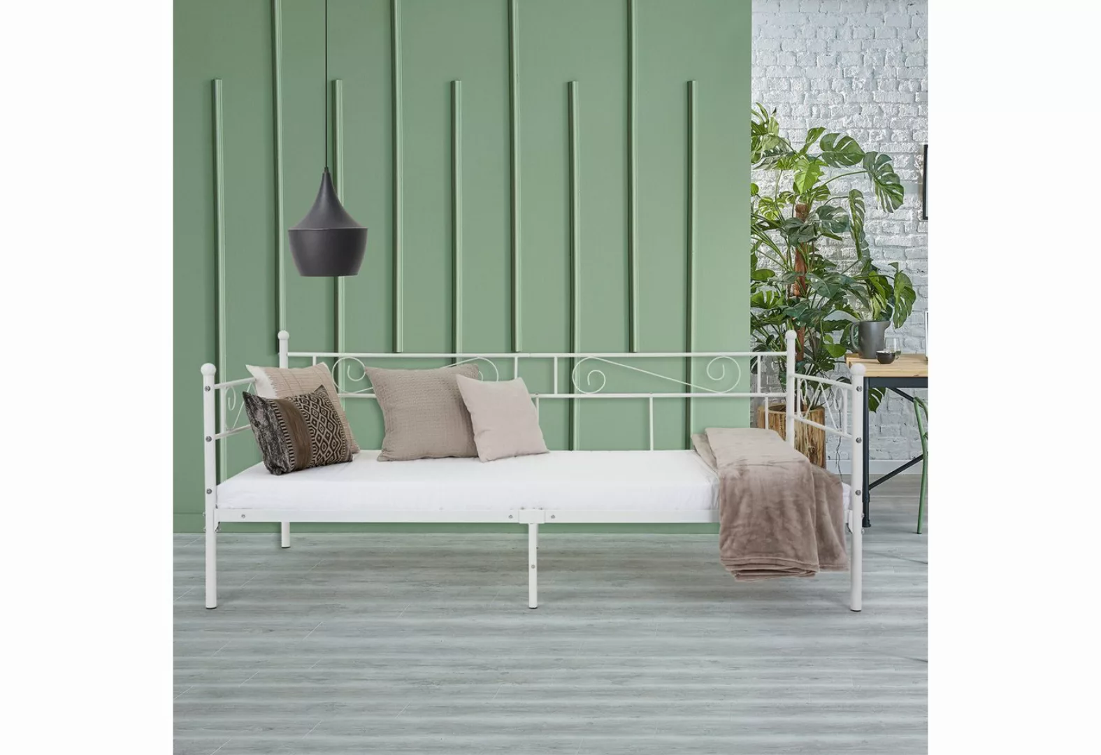 ML-DESIGN Metallbett Bett mit Kopf- und Fußteil, Lattenrost robust aus Stah günstig online kaufen