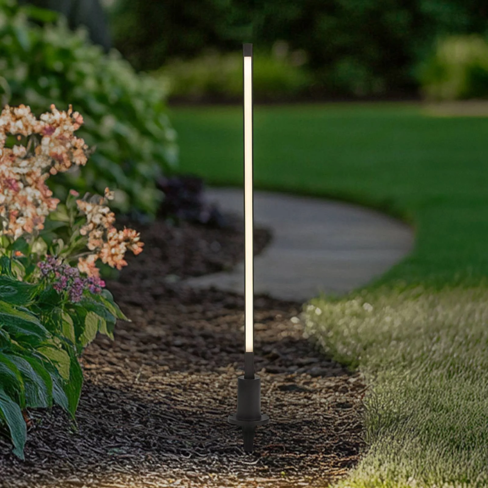 Lindby LED-Wegeleuchte Neano, 80 cm, schwarz, Metall, IP65 günstig online kaufen