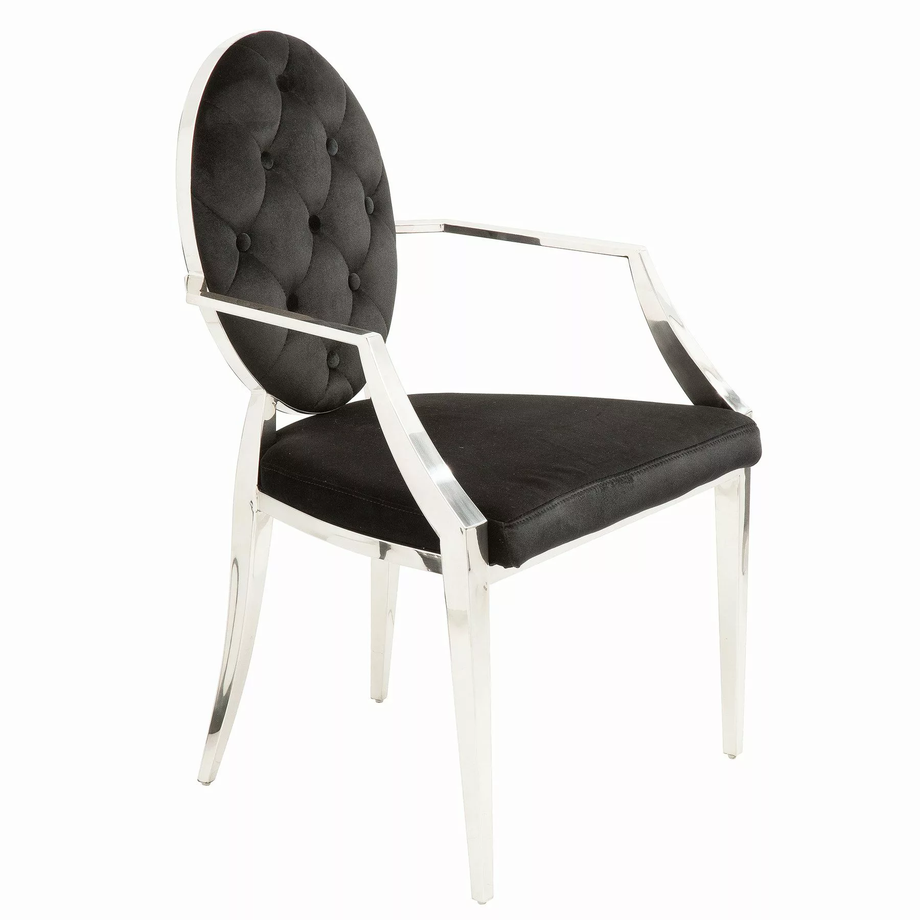 riess-ambiente Esszimmerstuhl MODERN BAROCK schwarz / günstig online kaufen