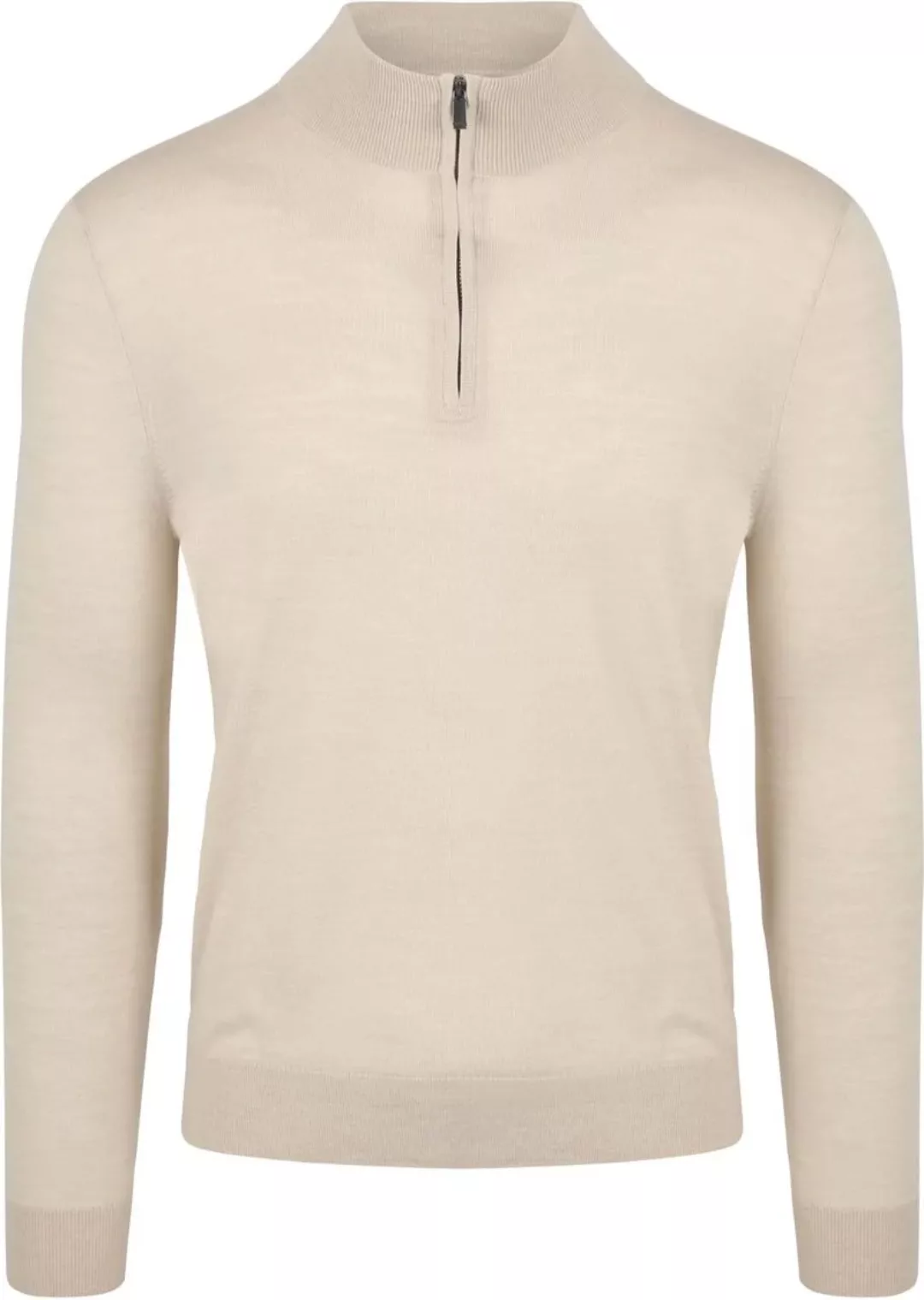 Suitable Merino Half Zip Pullover Ecru - Größe 3XL günstig online kaufen