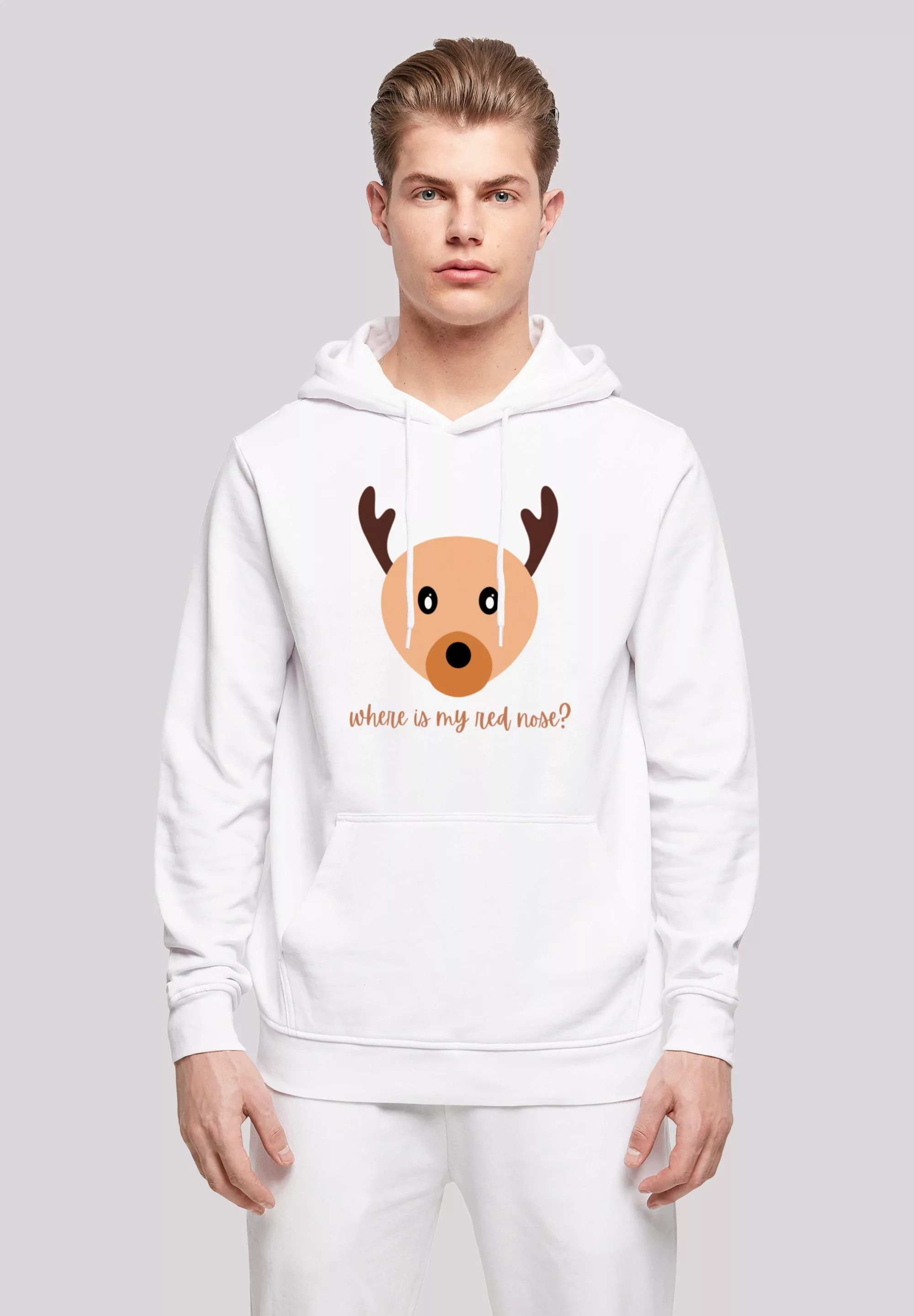 F4NT4STIC Kapuzenpullover "Red Nose Weihnachten", Print günstig online kaufen