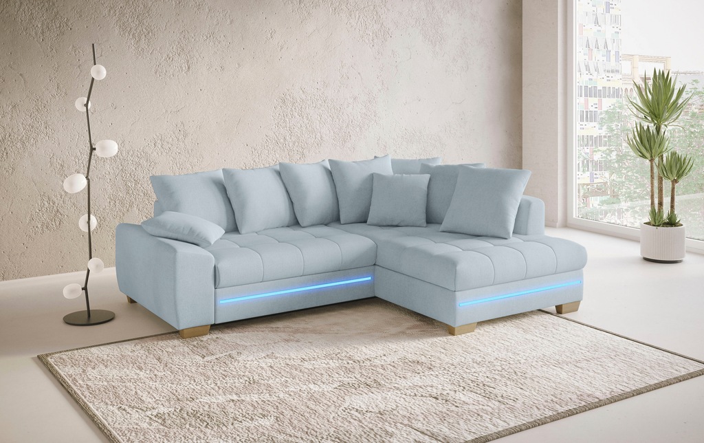 Mr. Couch Ecksofa "Nikita II, L-Form", mit RGB-LED Beleuchtung, wahlweise m günstig online kaufen