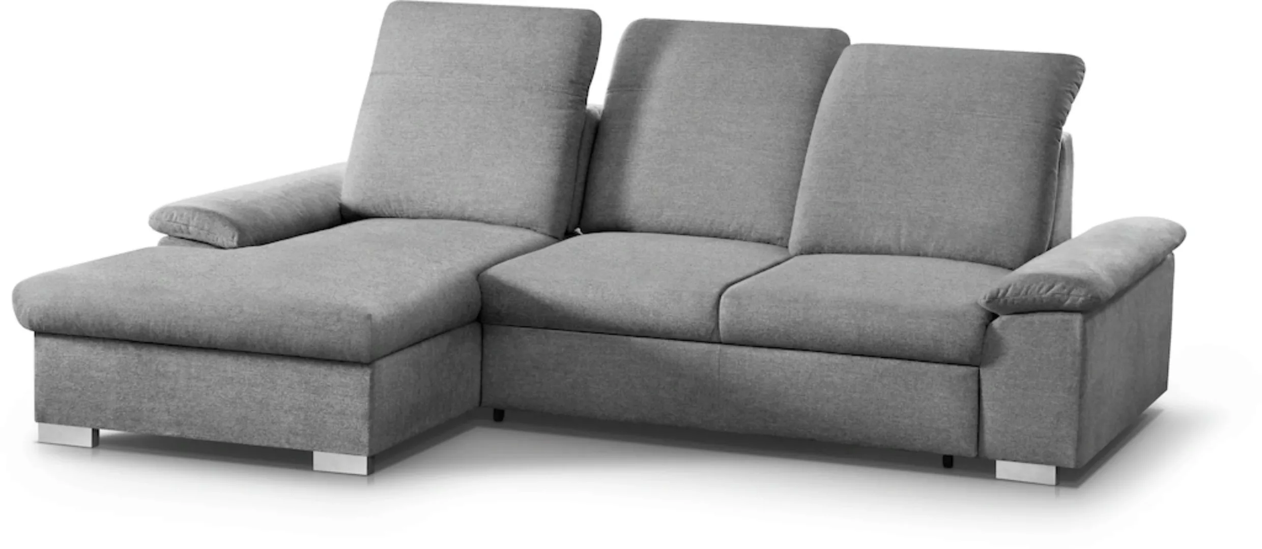 CALIZZA INTERIORS Ecksofa "Moli 2 L-Form", Bettkasten, Schlaffunktion, Kopf günstig online kaufen