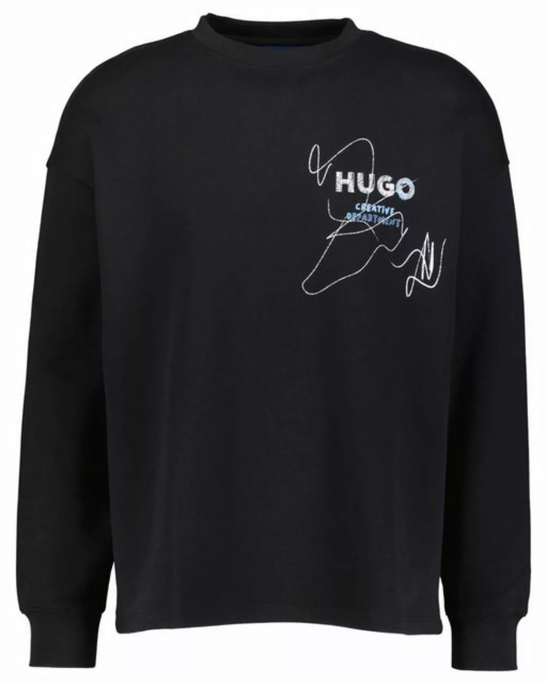 HUGO Sweatshirt Herren Sweatshirt NEWCREW Loose Fit (1-tlg) günstig online kaufen