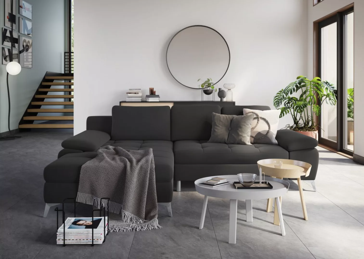 sit&more Ecksofa "Latigo L-Form", mit Recamiere, wahlweise mit Bettfunktion günstig online kaufen