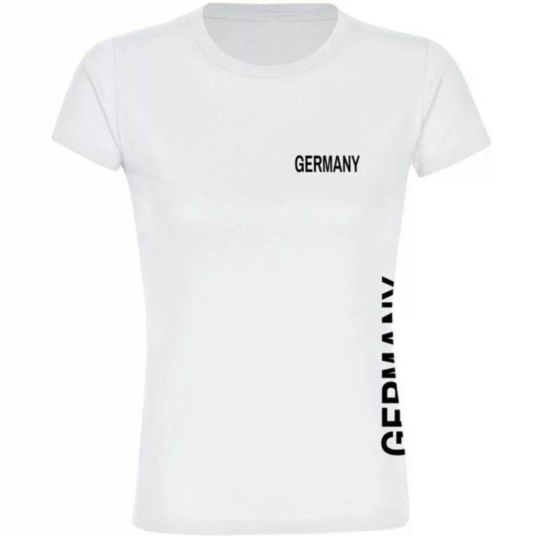 multifanshop T-Shirt Damen Germany - Brust & Seite - Frauen günstig online kaufen