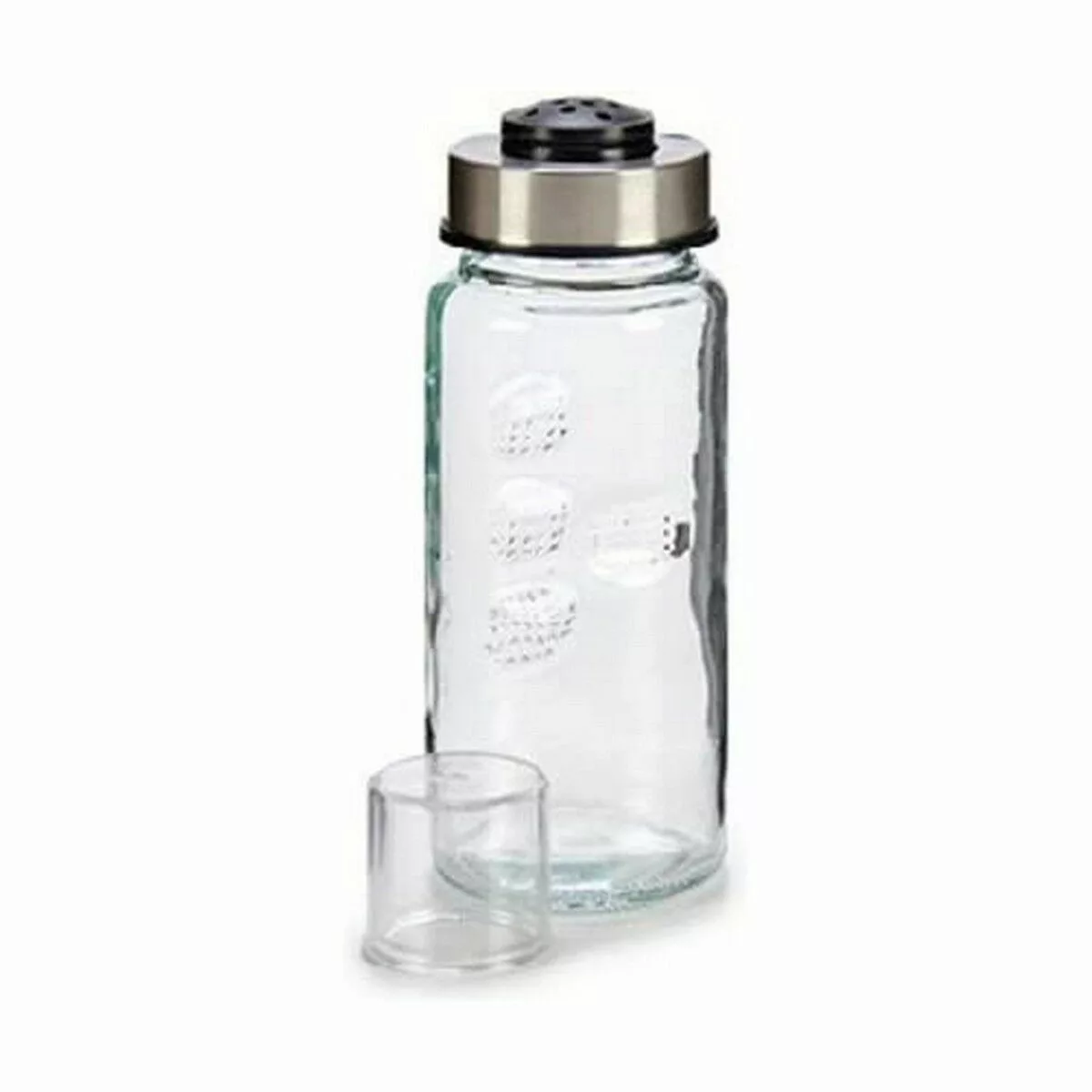 Salzstreuer Silberfarben Durchsichtig Stahl Glas (230 Ml) (6 Stück) günstig online kaufen