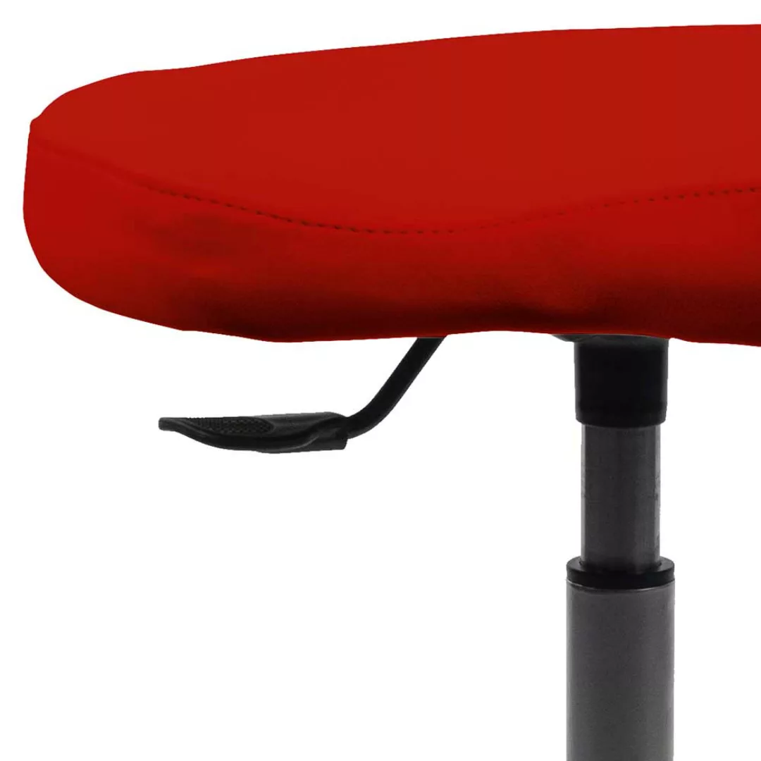 Höhenverstellbarer Pendelhocker in Rot Made in Germany günstig online kaufen