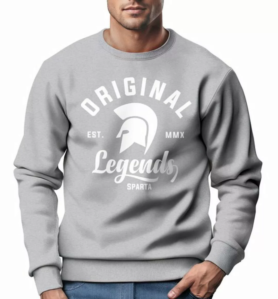 Neverless Sweatshirt Sweatshirt Herren Original Legends Gladiator Sparta Ru günstig online kaufen