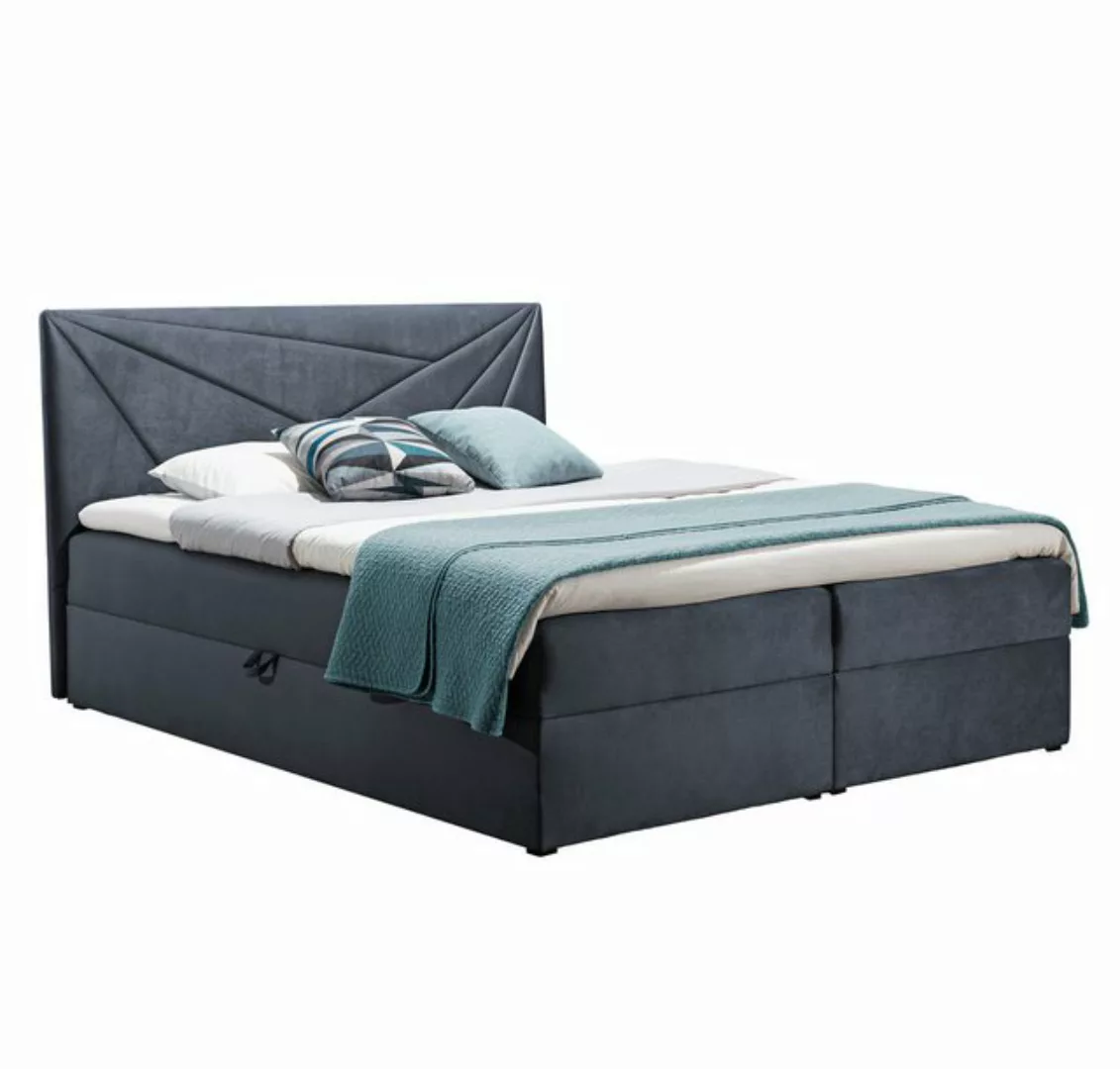 Furnix Boxspringbett TREZO 5 120x200 Doppelbett mit Bettkasten und Topper, günstig online kaufen