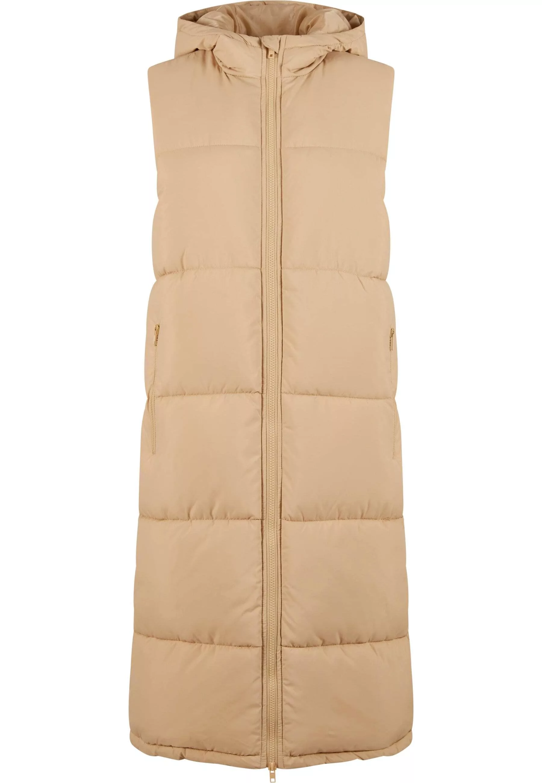 URBAN CLASSICS Steppweste "Urban Classics Ladies Long Hooded Puffer Vest" günstig online kaufen