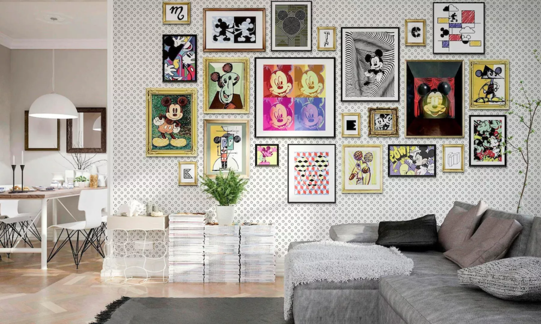 Komar Vliestapete »Mickey Art Collection«, 400x250 cm (Breite x Höhe), Vlie günstig online kaufen