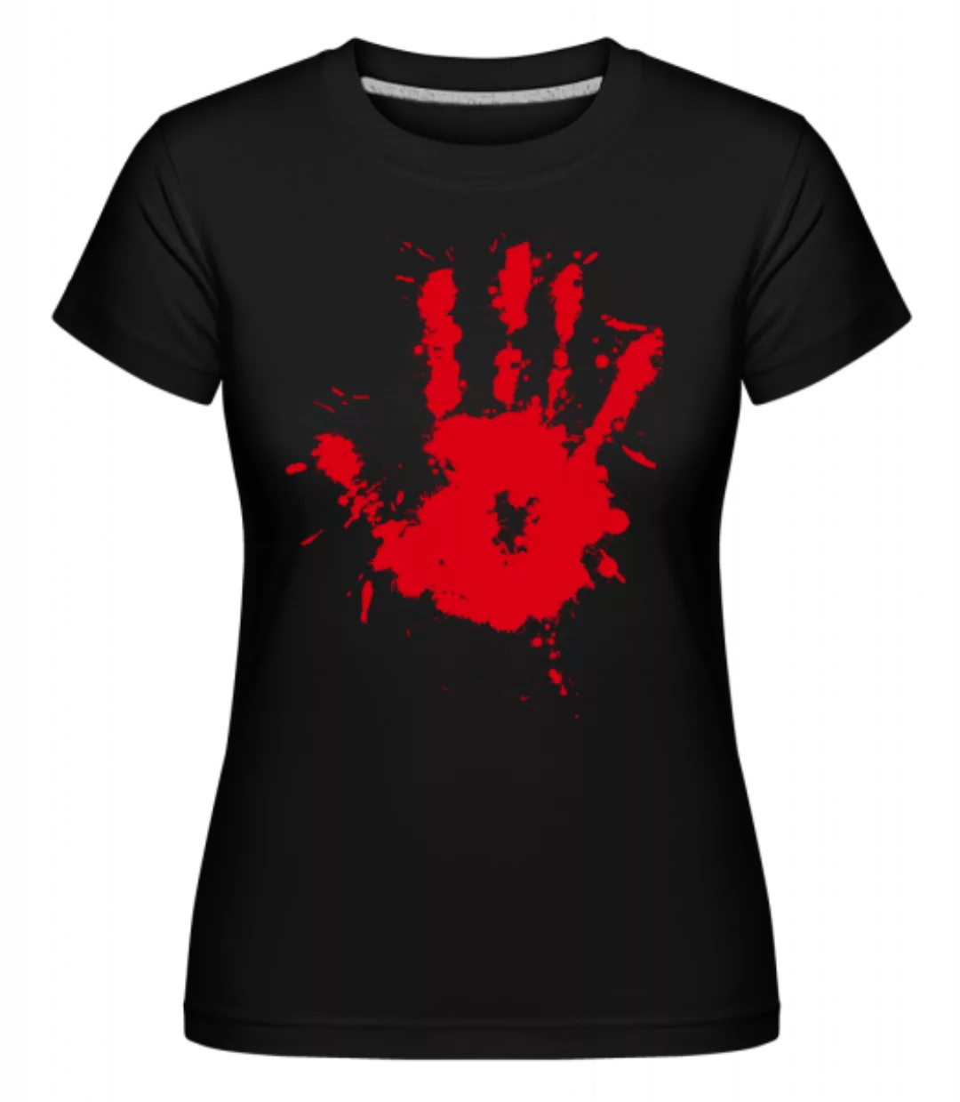 Blutiger Handabdruck · Shirtinator Frauen T-Shirt günstig online kaufen