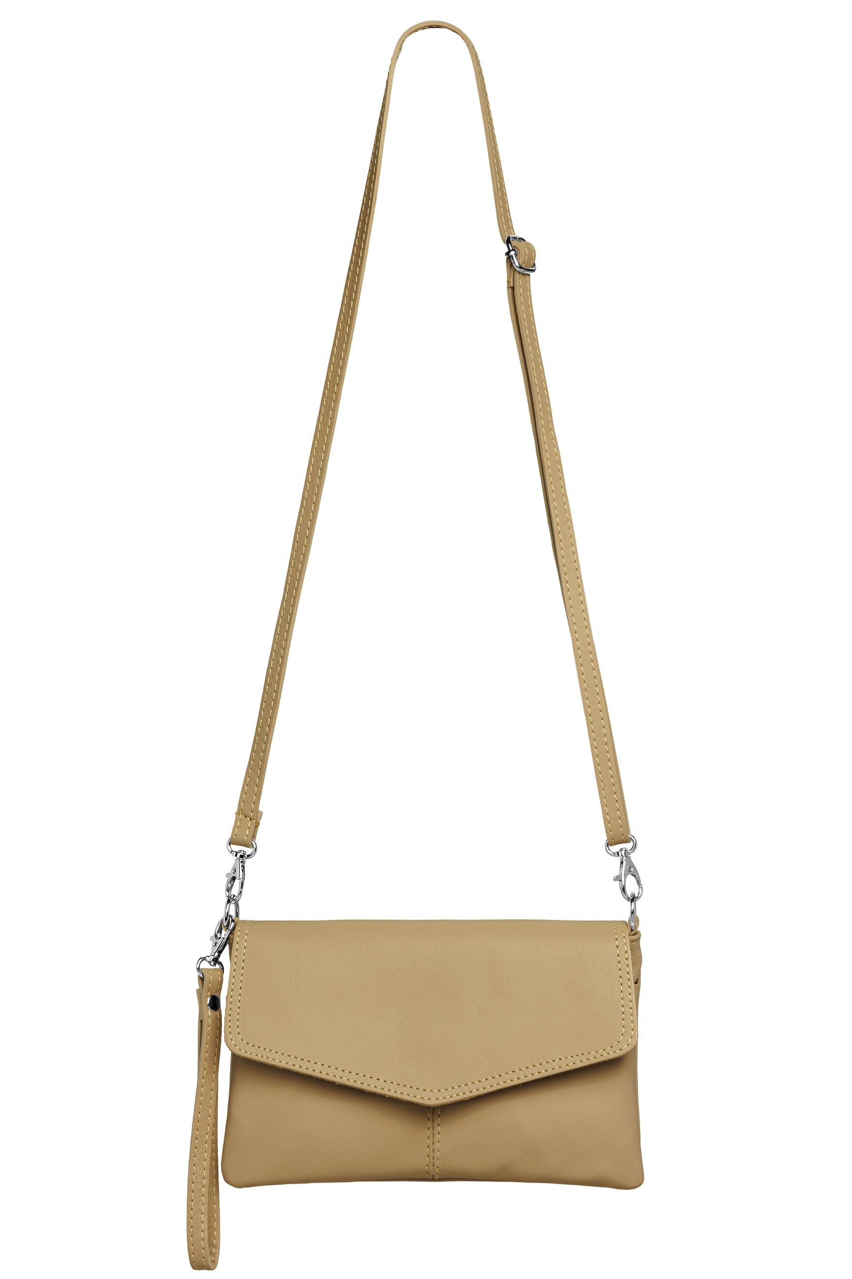Caspar Clutch Abendtasche Leder Damen Umhängetasche günstig online kaufen