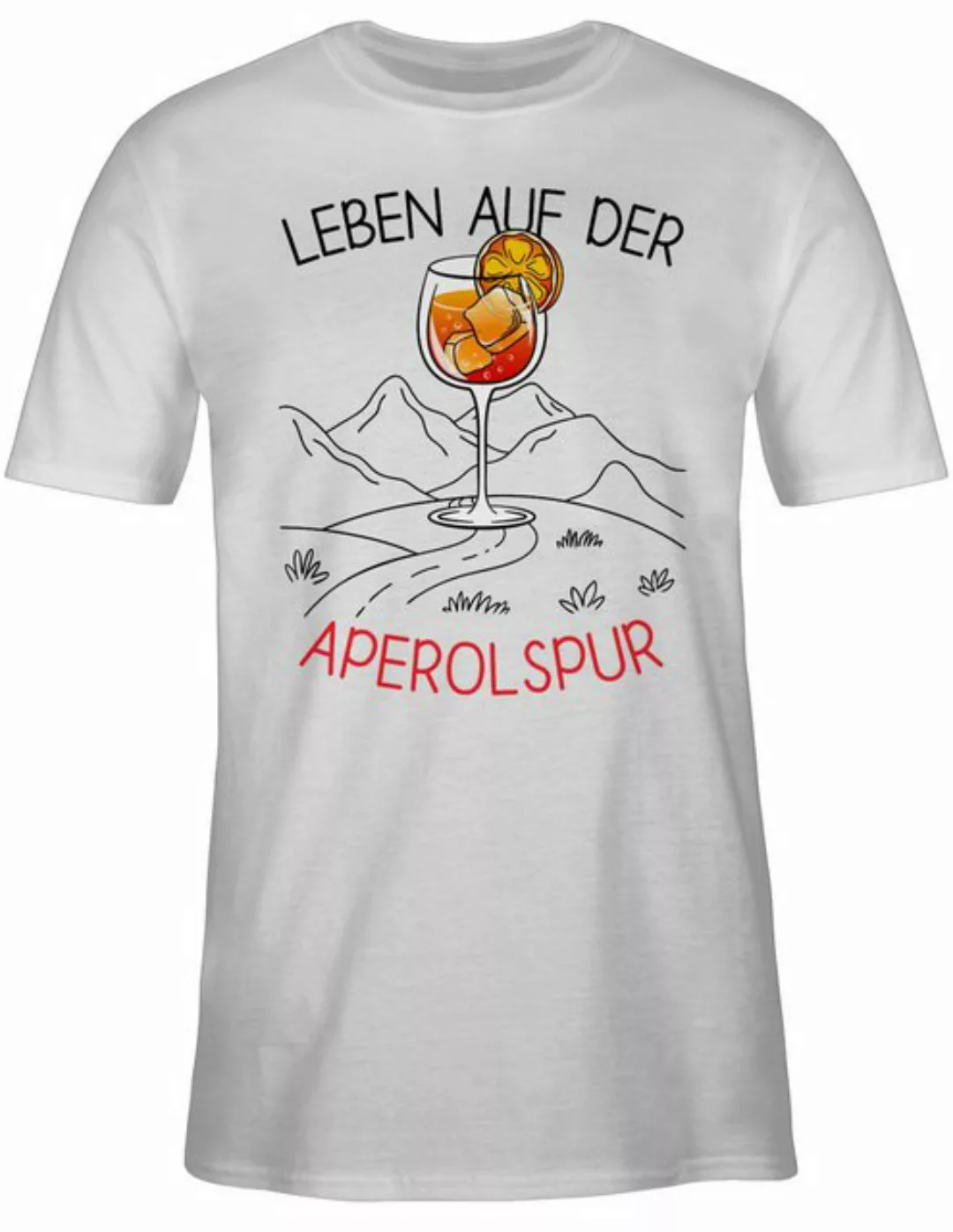 Shirtracer T-Shirt Leben auf der Aperolspur, Aperolaf, Aperol Geschenk Part günstig online kaufen