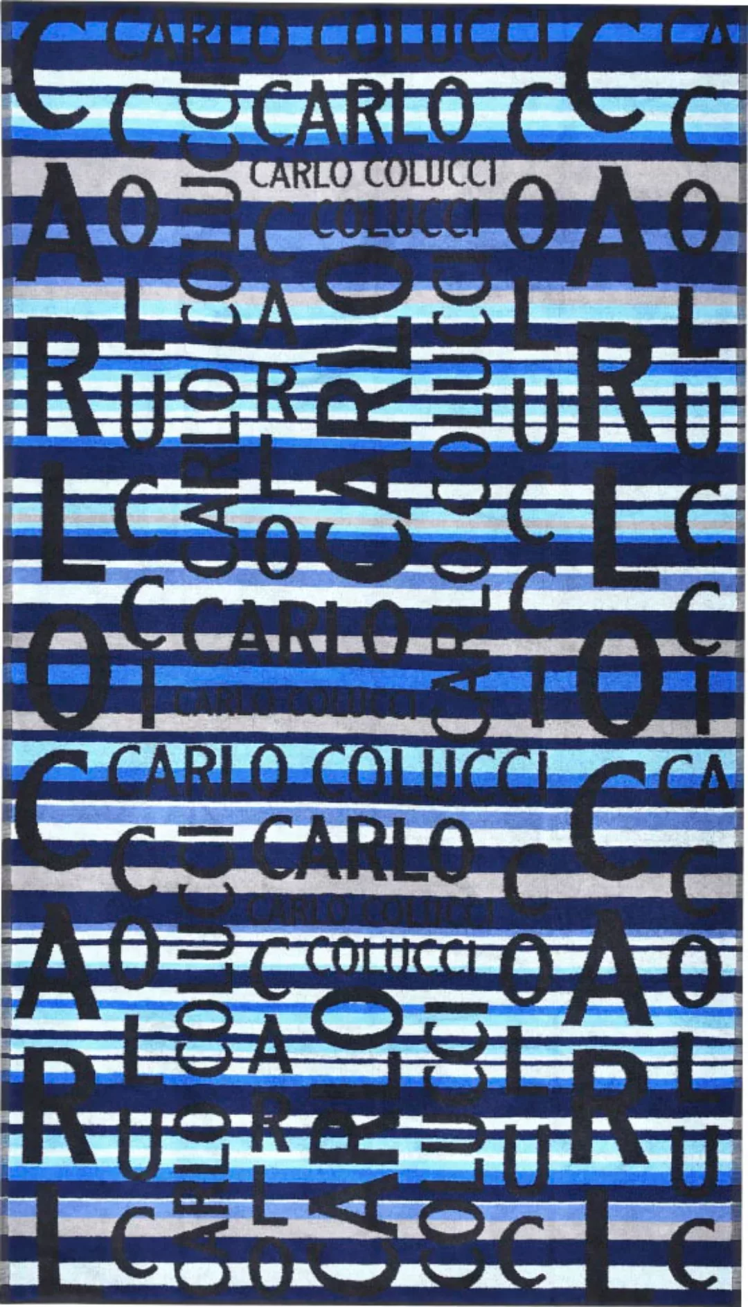 CARLO COLUCCI Strandlaken Matteo blau Gr. 100 x 180 günstig online kaufen
