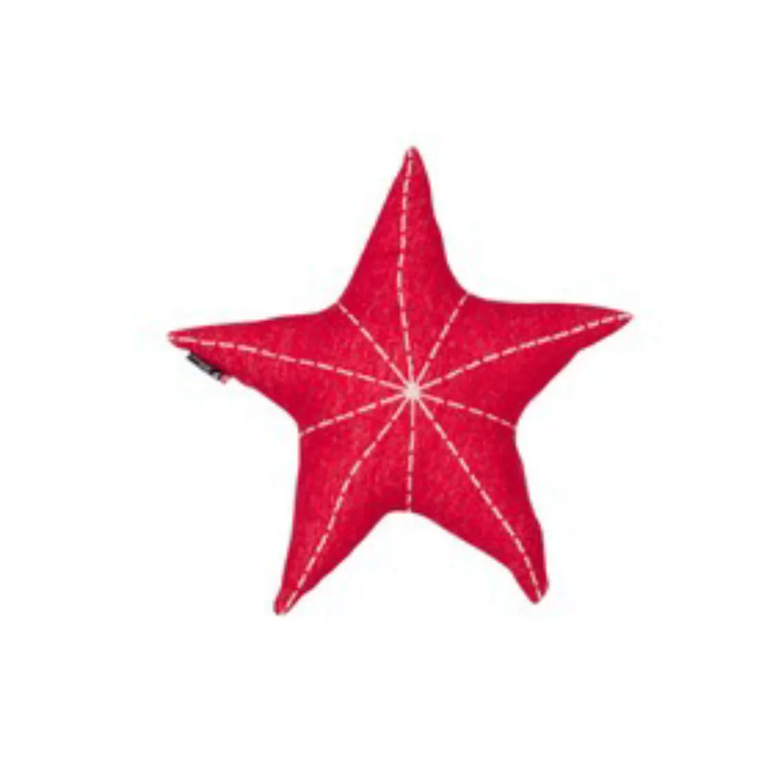 Kissen 'Stern' inkl. Füllung, rot, 45x45cm günstig online kaufen