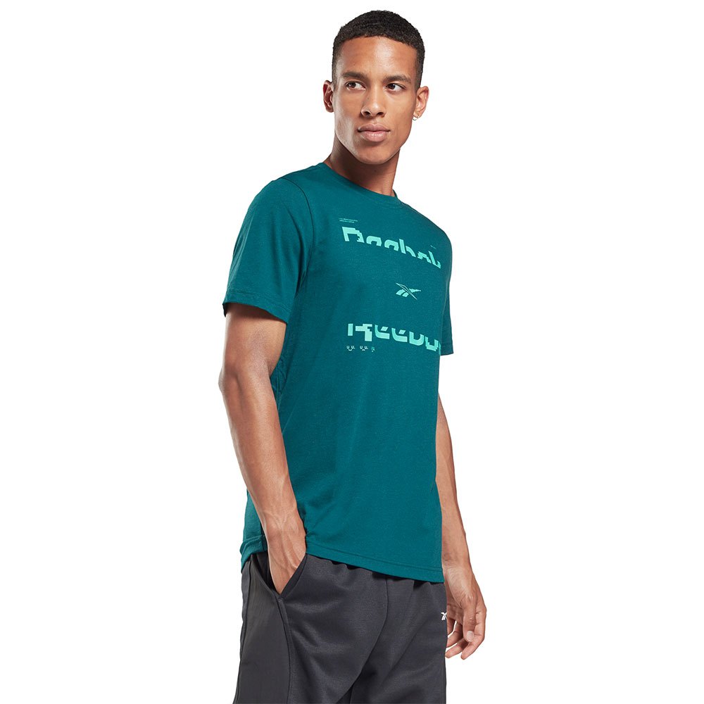 Reebok 60/40 Kurzärmeliges T-shirt XS Midnight Pine günstig online kaufen