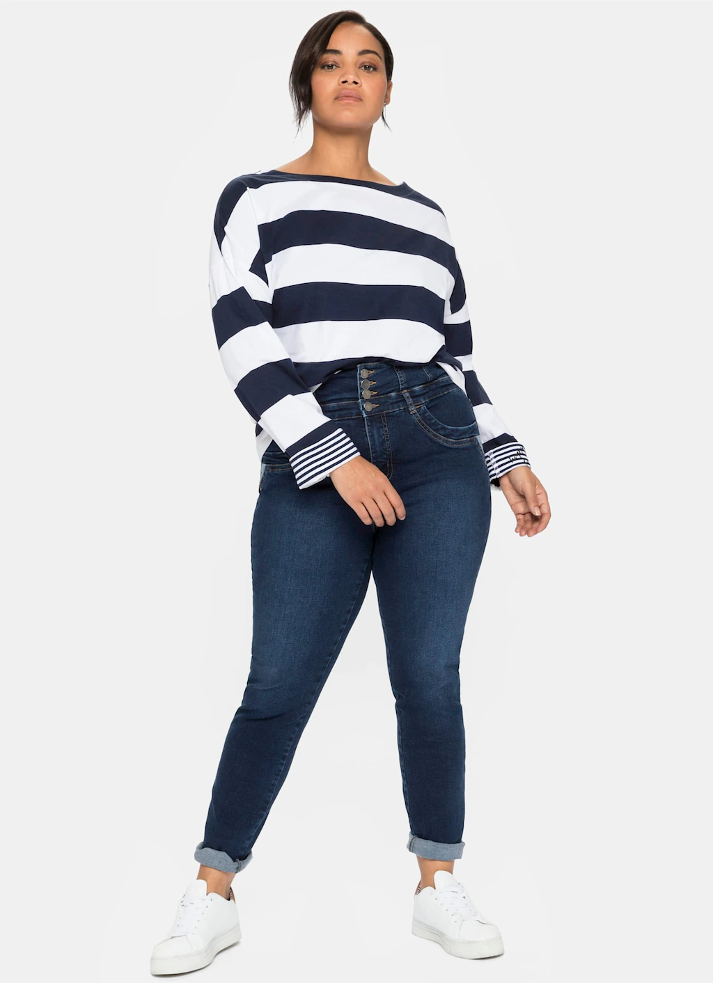 Sheego Langarmshirt "Langarmshirt", (1 tlg.) günstig online kaufen