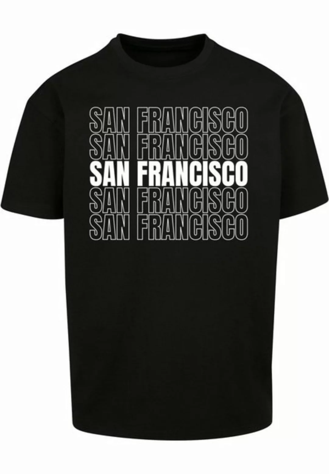Merchcode T-Shirt Merchcode Herren San Francisco X Heavy Oversize Tee-BY102 günstig online kaufen