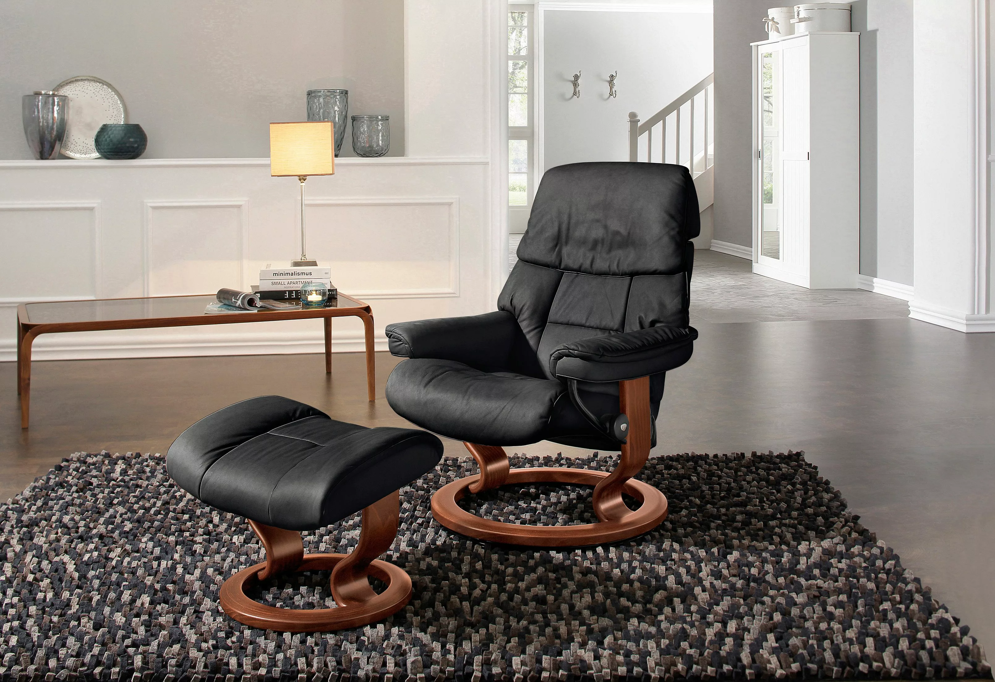 Stressless Relaxsessel "Ruby", (Set), mit Classic Base, Größe L, Gestell Ei günstig online kaufen