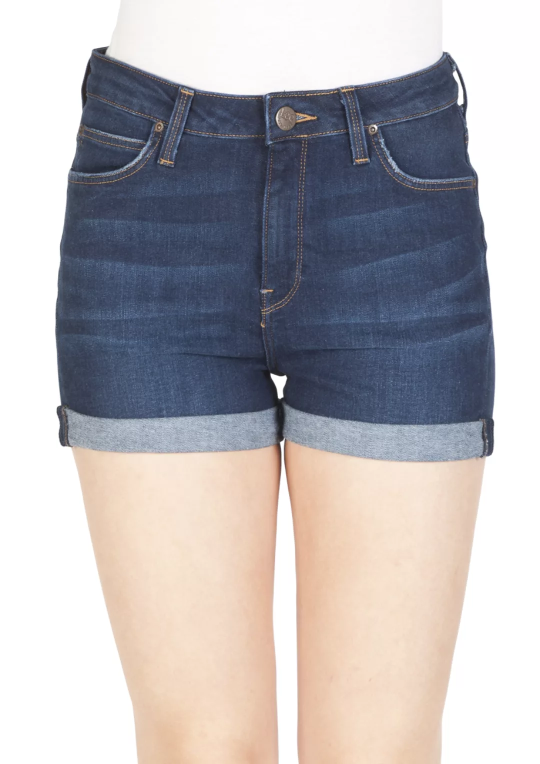 Lee Damen Jeans Short High Short -Blau - Dark Urban Indigo günstig online kaufen