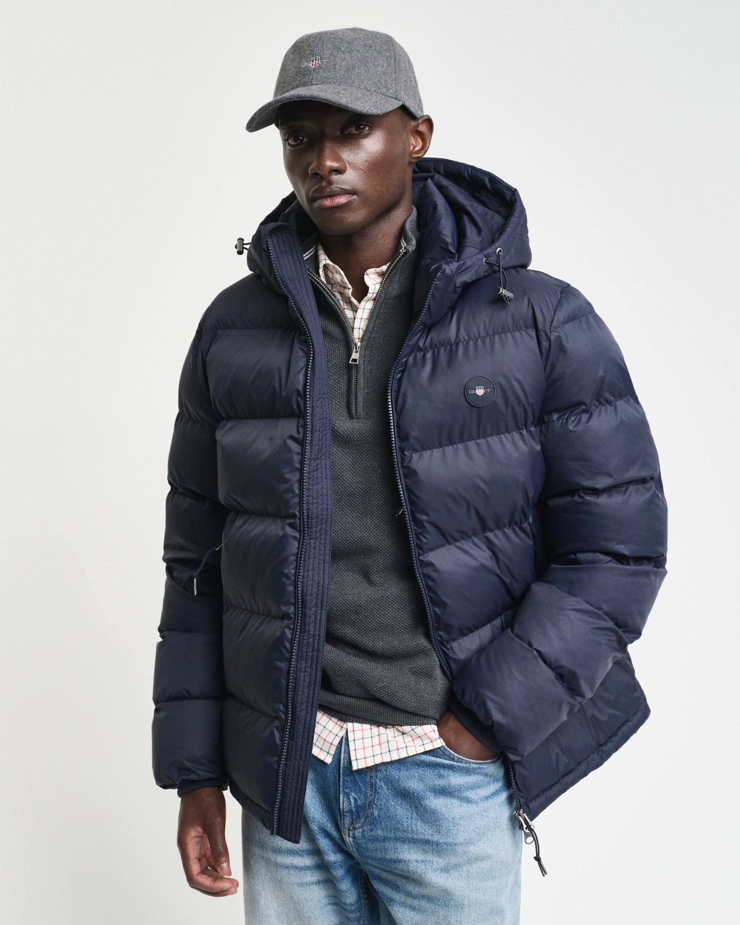 Gant Steppjacke "ACTIVE CLOUD JACKET", mit Kapuze, Mit Windschutz-Bündchen, günstig online kaufen