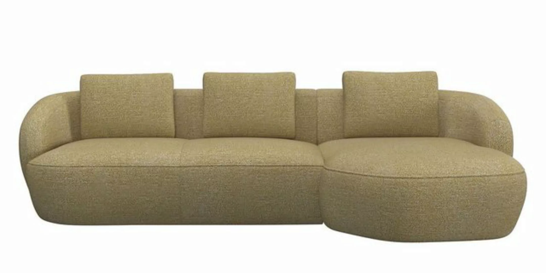 FLEXLUX Wohnlandschaft Torino, rund, L-Form, Sofa-Ecke mit Recamiere, Longc günstig online kaufen