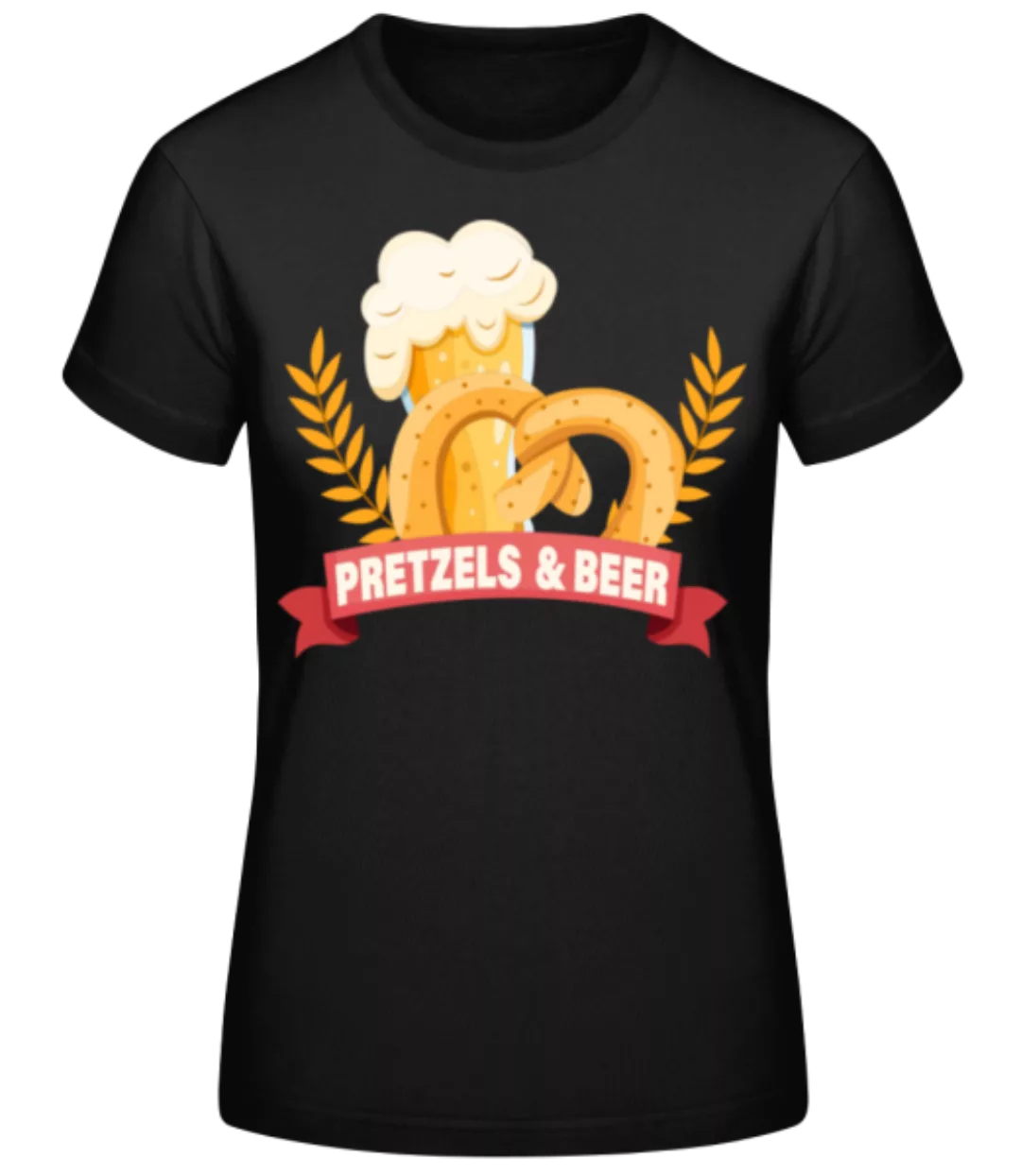 Pretzels And Beer · Frauen Basic T-Shirt günstig online kaufen