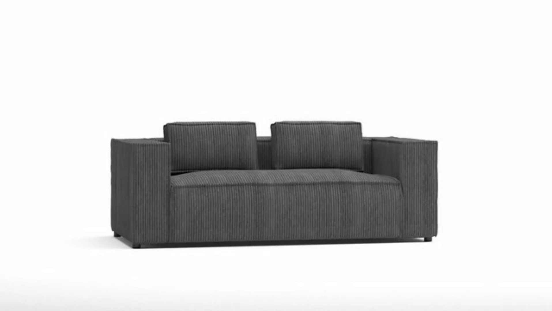 S-Style Möbel 2-Sitzer Sofa Renne aus Cord mit weichem Sitz, 2-Sizer Sofa 1 günstig online kaufen