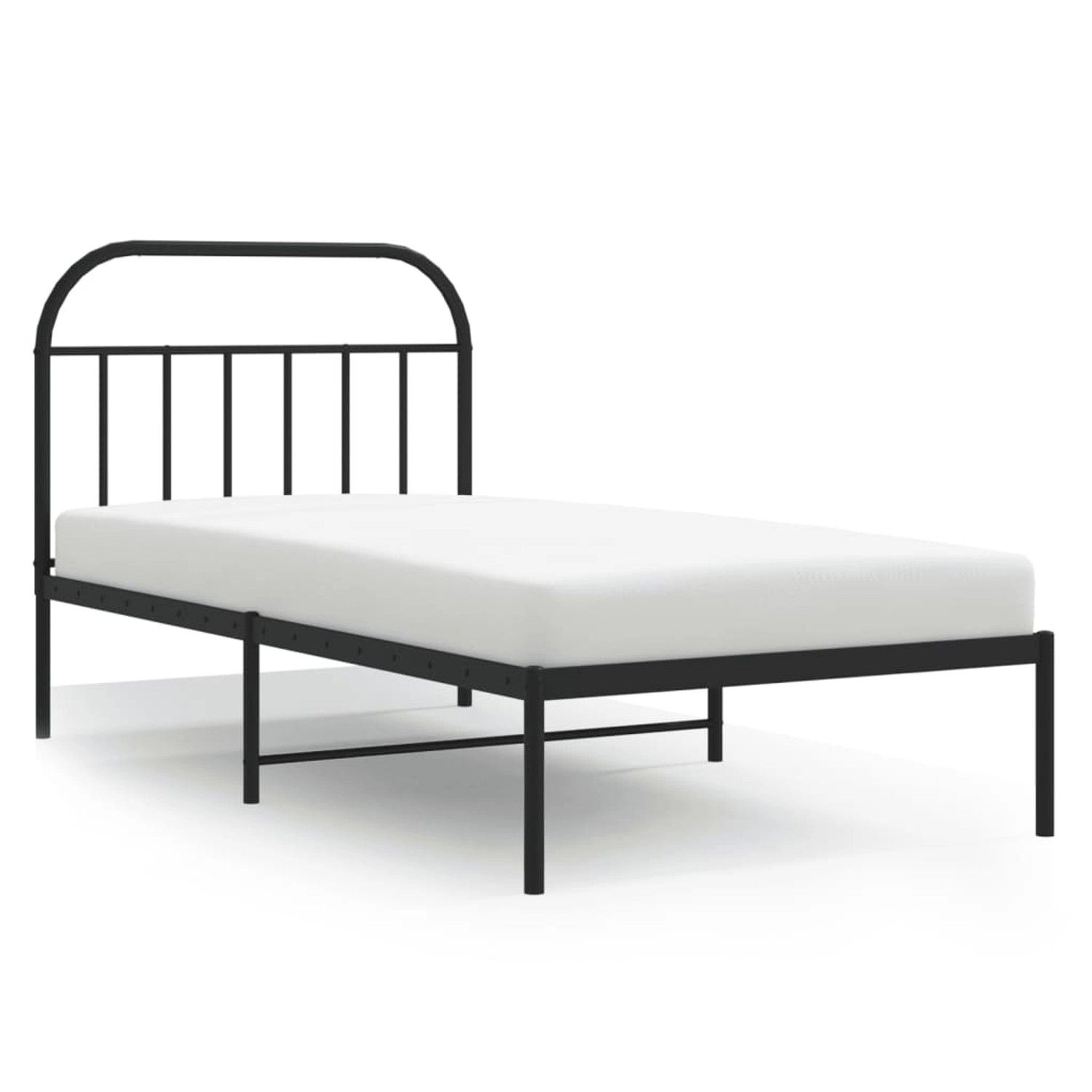 vidaXL Bettgestell mit Kopfteil Metall Schwarz 107x203 cm Modell 41796786 günstig online kaufen