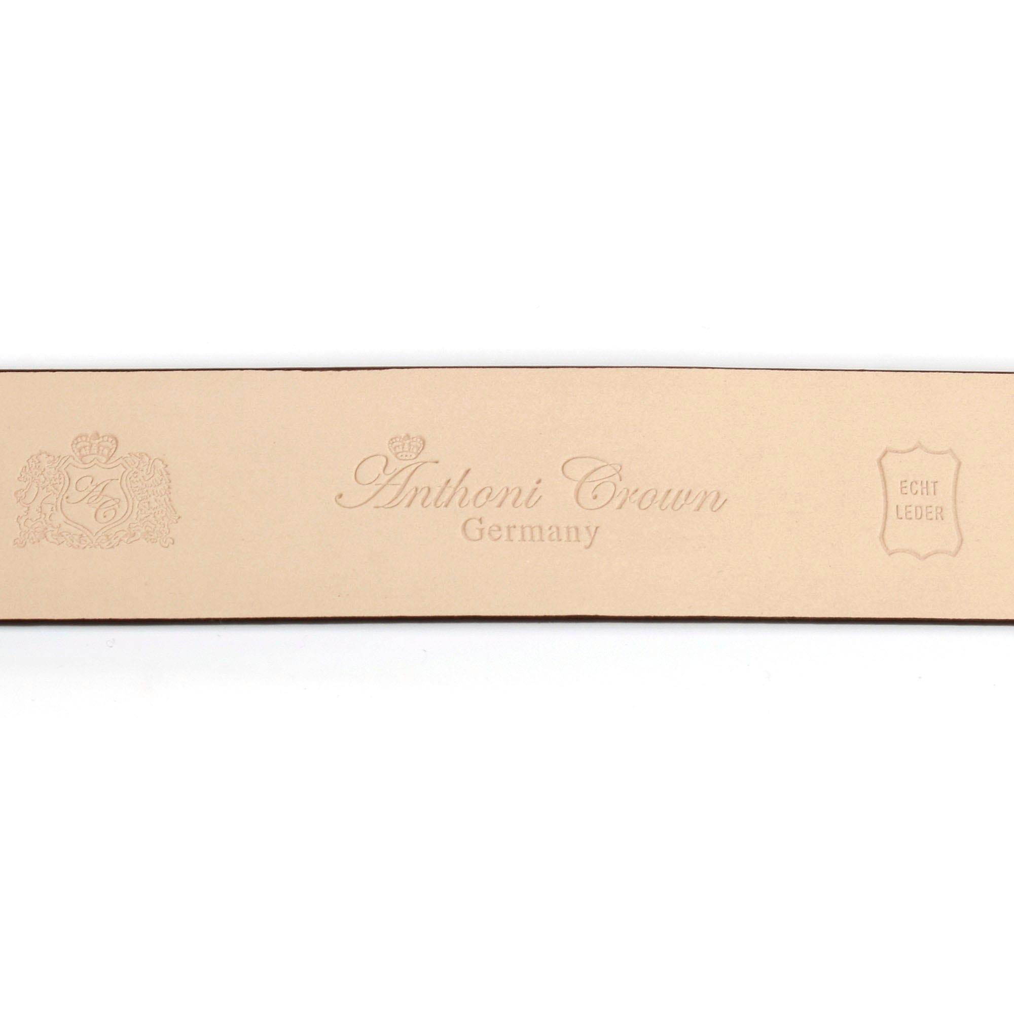Anthoni Crown Ledergürtel, mit silberfarbener runder Automatik-Schließe und günstig online kaufen