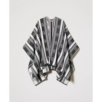 Twin Set  Schal PONCHO IN MISTO LANA JACQUARD A RIGHE Art. 232TA4190 günstig online kaufen