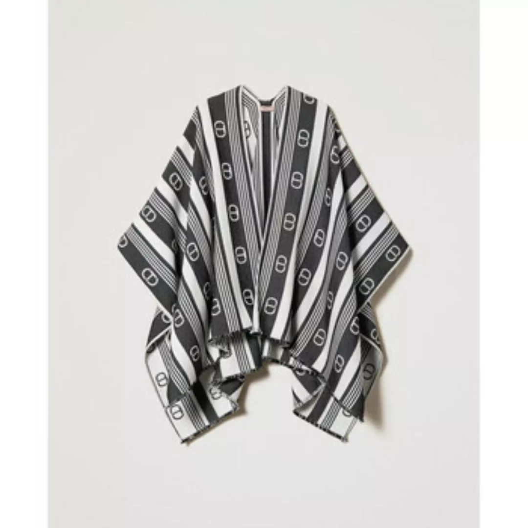 Twin Set  Schal PONCHO IN MISTO LANA JACQUARD A RIGHE Art. 232TA4190 günstig online kaufen