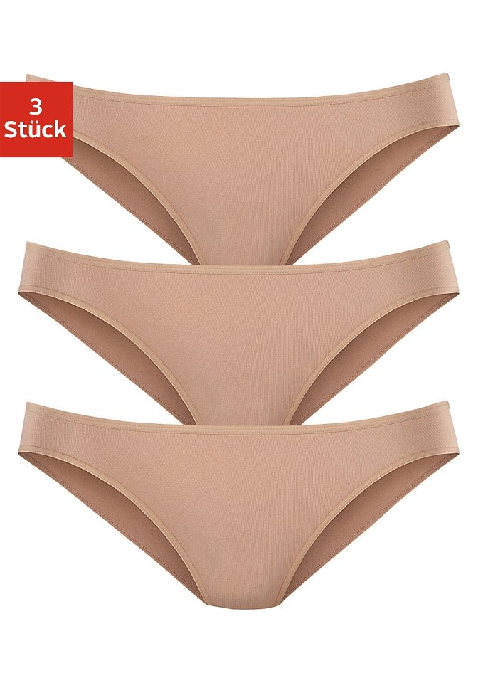 LASCANA Bikinislip, (3er-Pack), aus hochwertiger Modal-Qualität günstig online kaufen