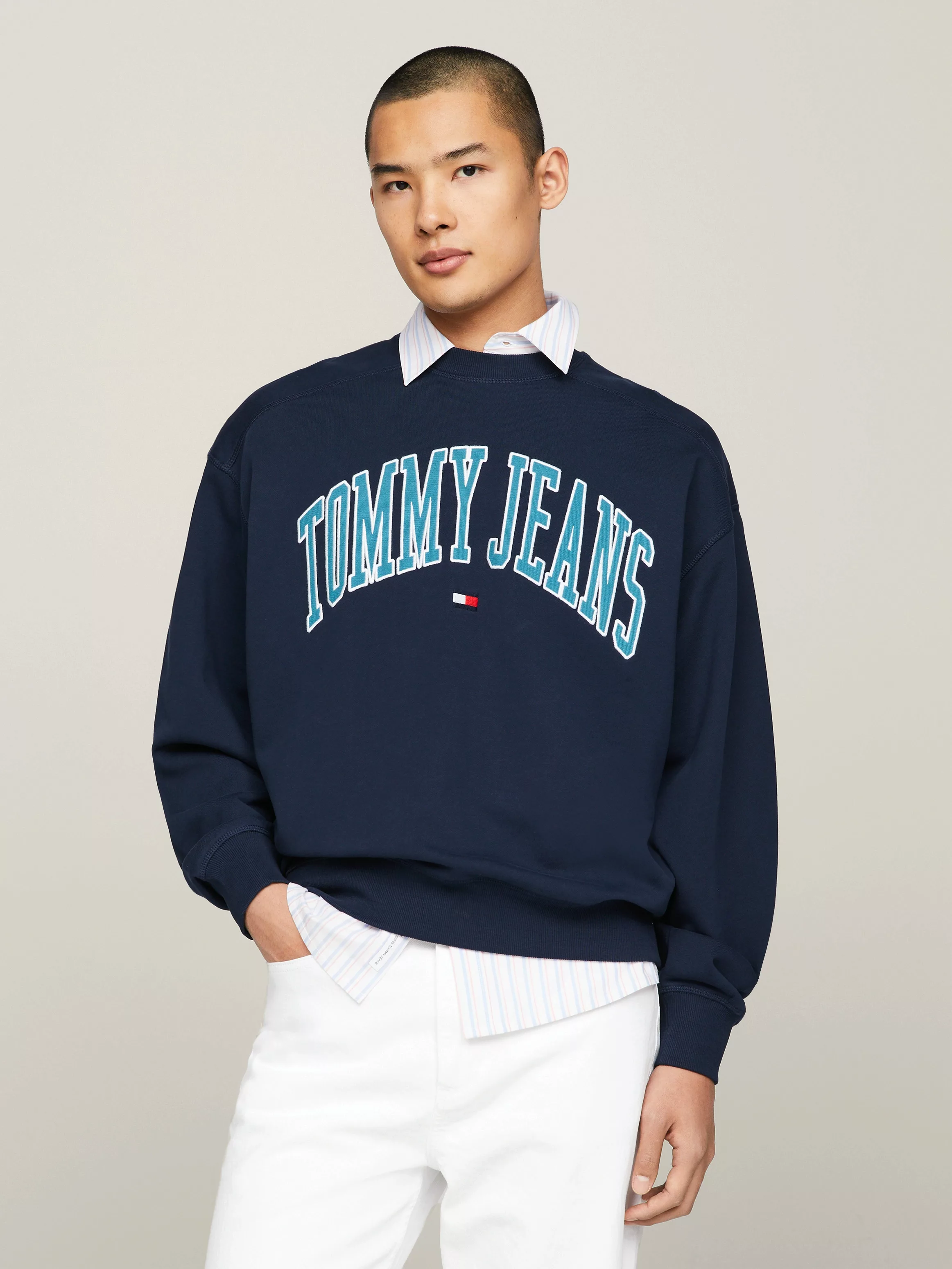 Tommy Jeans Sweatshirt "TJM BOXY POP VARSITY CREW" günstig online kaufen